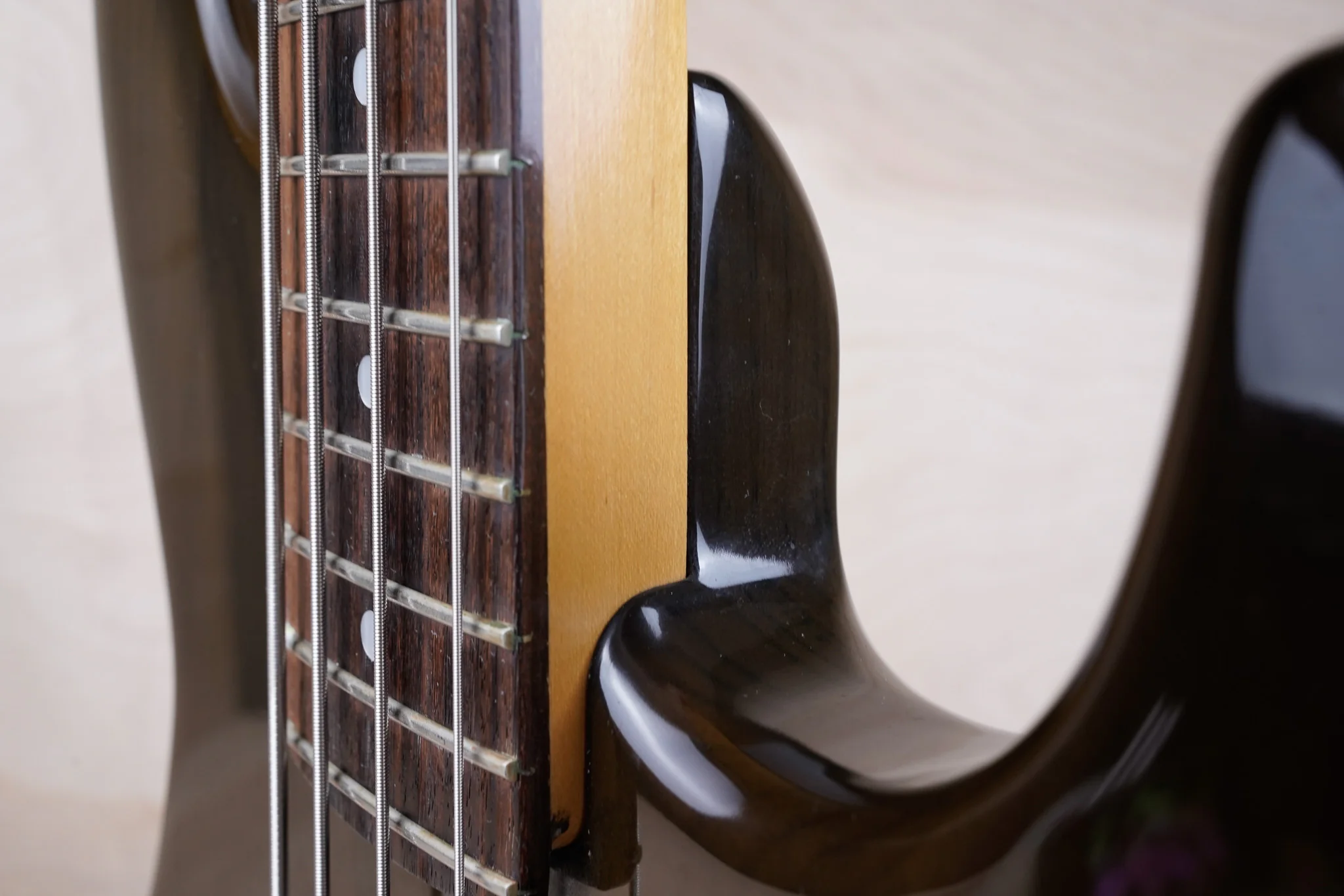 Fender Pro Feel JBR-80R Jazz Bass MIJ 1990 See-Through Black Made in Japan Fujigen w/ Bag - Image 19