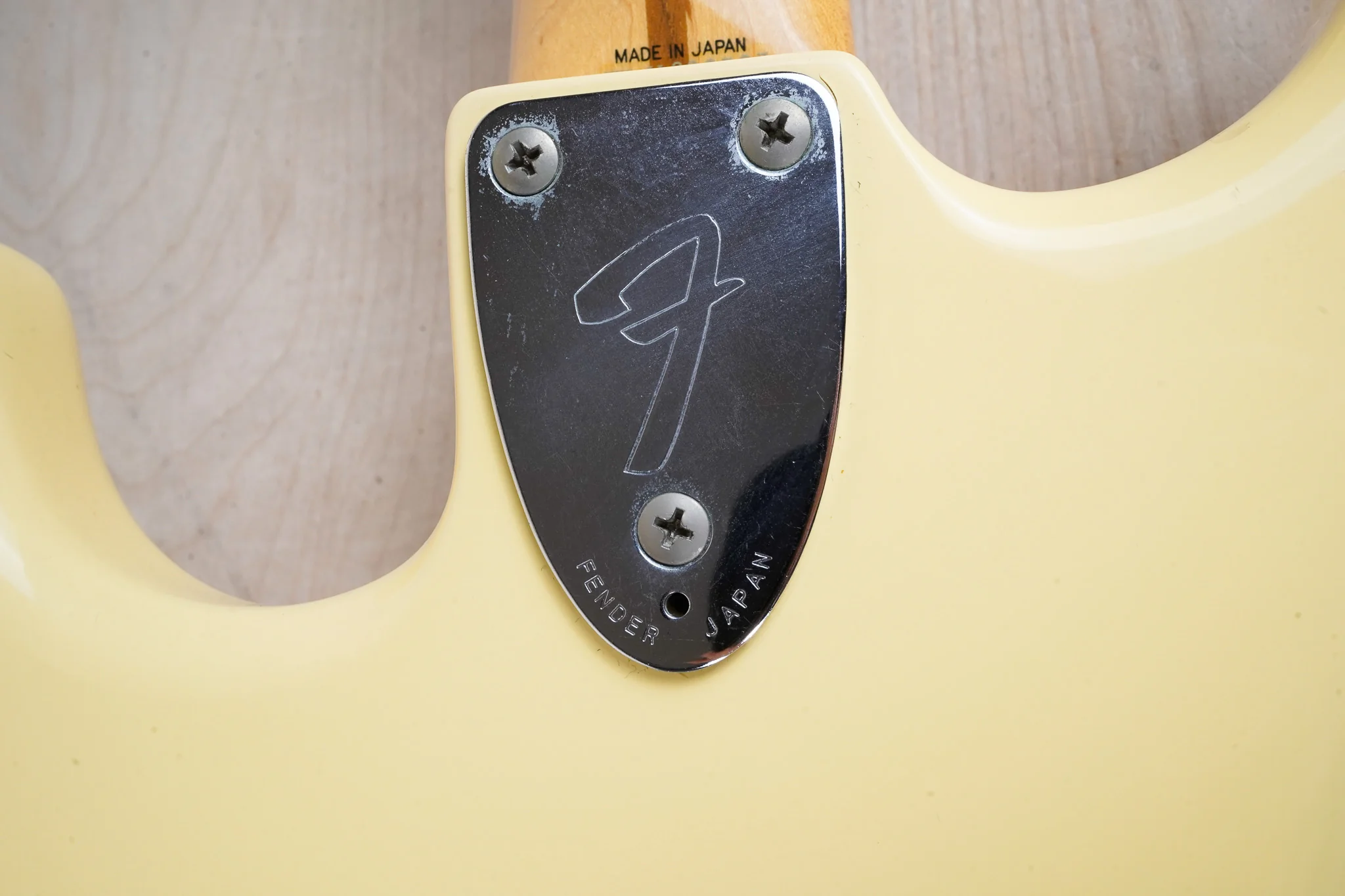 Fender ST72-86DSC Stratocaster '72 Reissue CIJ 1989 Yellow White Factory Scallop Vintage Japan Fujigen Yngwie Malmsteen w/ Bag - Image 17