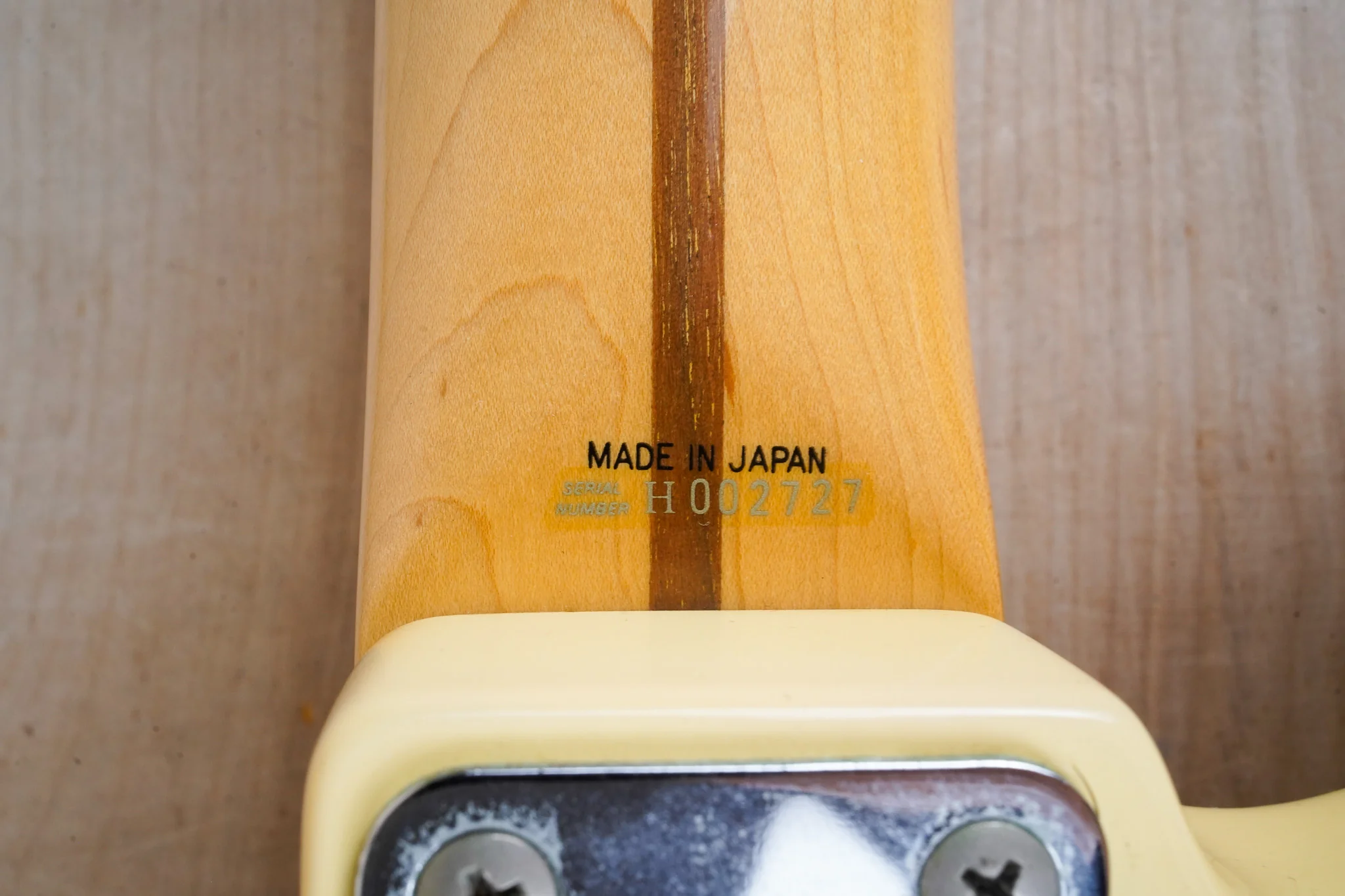 Fender ST72-86DSC Stratocaster '72 Reissue CIJ 1989 Yellow White Factory Scallop Vintage Japan Fujigen Yngwie Malmsteen w/ Bag - Image 18