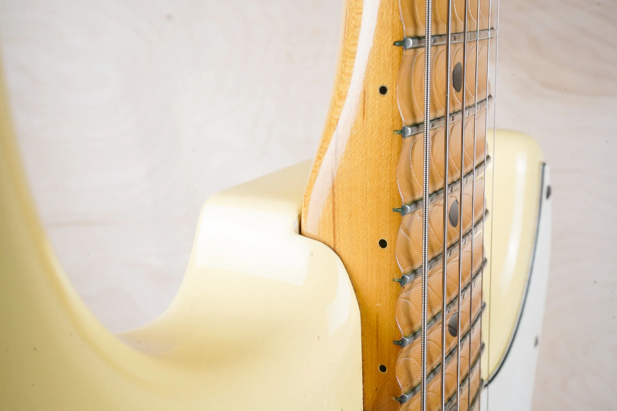 Fender ST72-86DSC Stratocaster '72 Reissue CIJ 1989 Yellow White Factory Scallop Vintage Japan Fujigen Yngwie Malmsteen w/ Bag - Image 19
