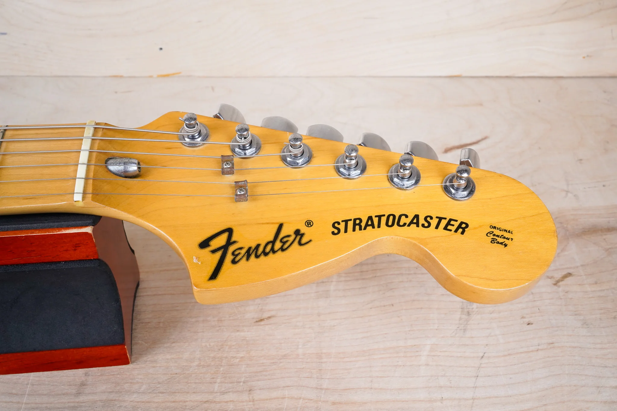 Fender ST72-86DSC Stratocaster '72 Reissue CIJ 1989 Yellow White Factory Scallop Vintage Japan Fujigen Yngwie Malmsteen w/ Bag - Image 3
