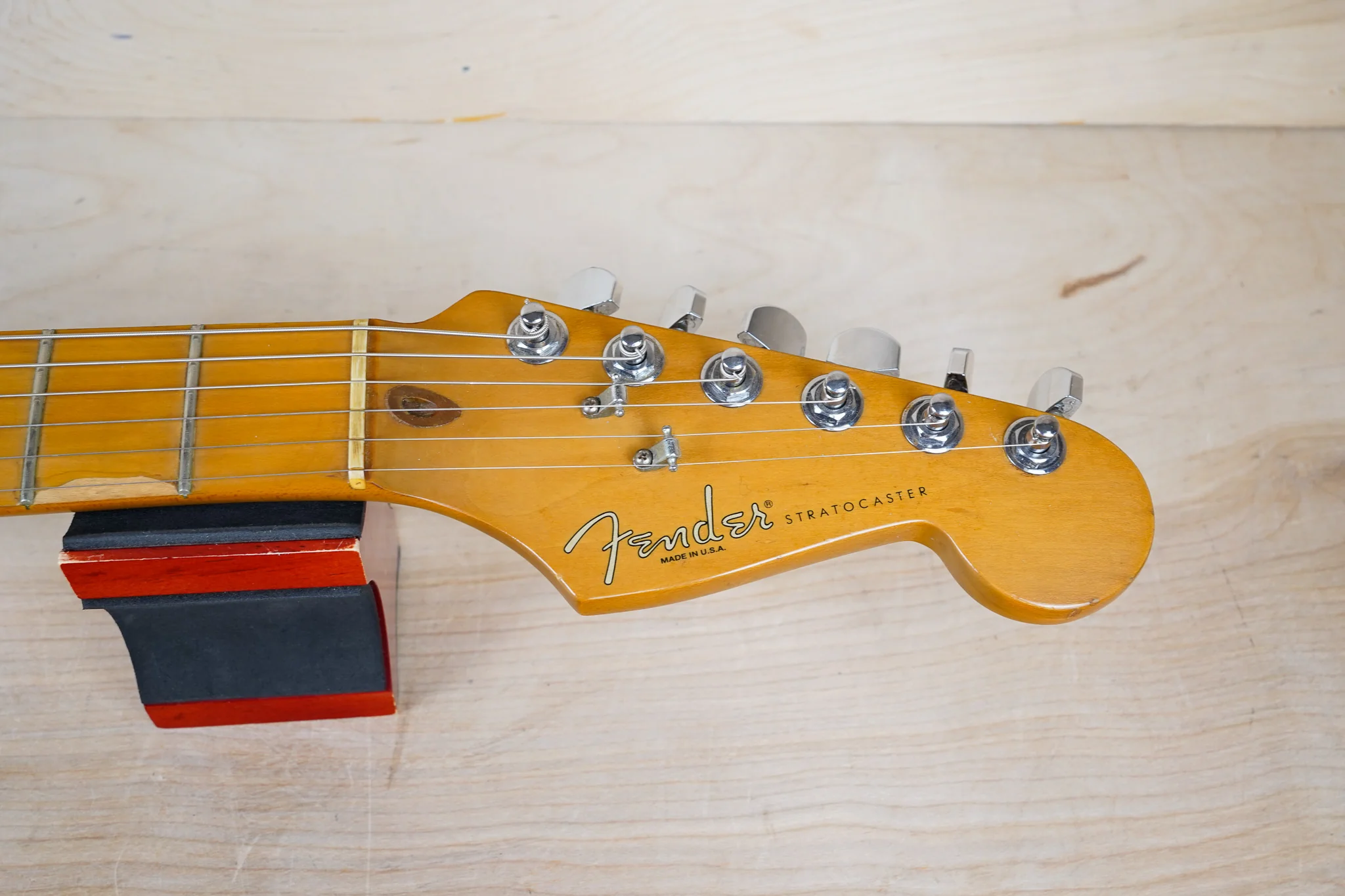 Fender American Standard Stratocaster 50th Anniversary 1996 Black USA w/ Hard Case - Image 4