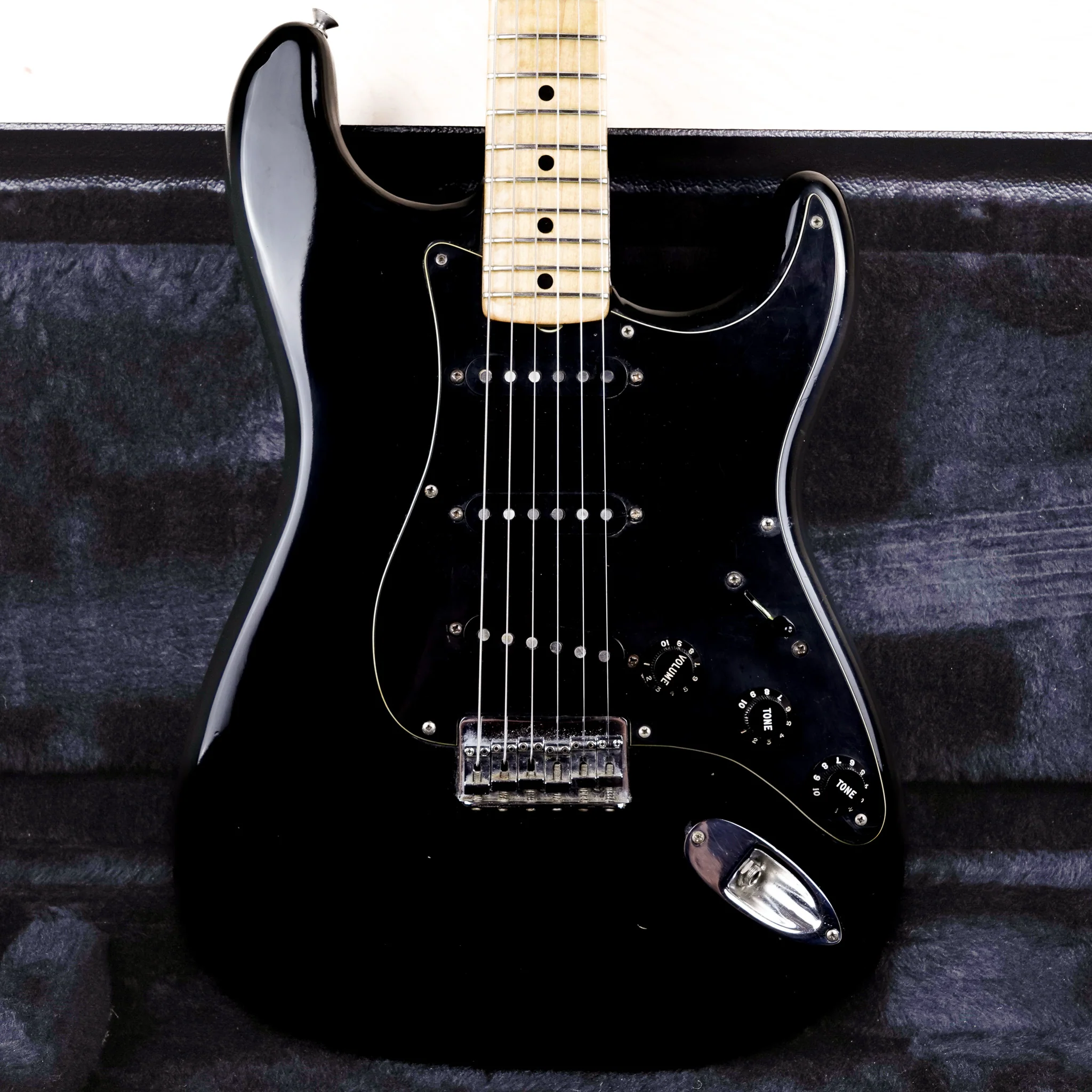 Fender Stratocaster Hardtail 1978 Black Vintage USA w/ Hard Case