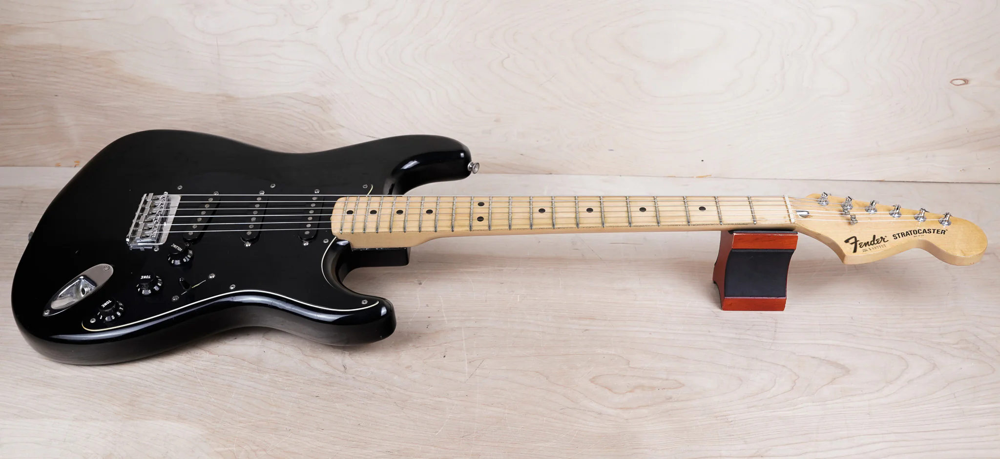 Fender Stratocaster Hardtail 1978 Black Vintage USA w/ Hard Case - Image 3