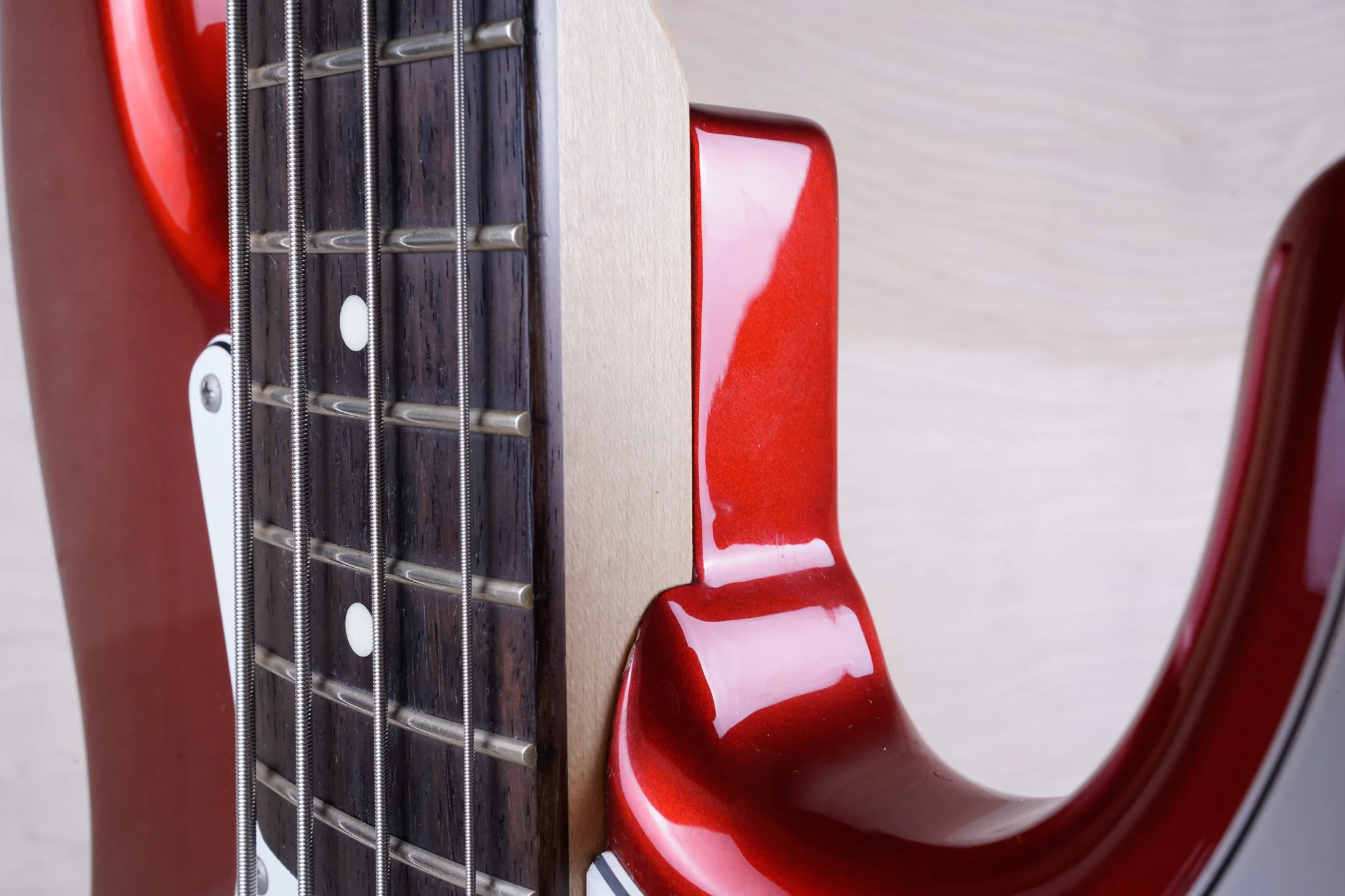 FGN J-Standard Bass 2011 Candy Apple Red Fujigen Made in Japan MIJ w/ Bag - Image 14