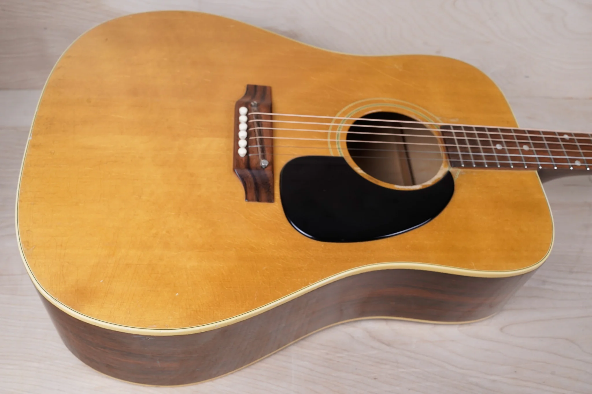 Gibson Blue Ridge Acoustic Guitar 1968 Natural Vintage w/ Bag - Image 3