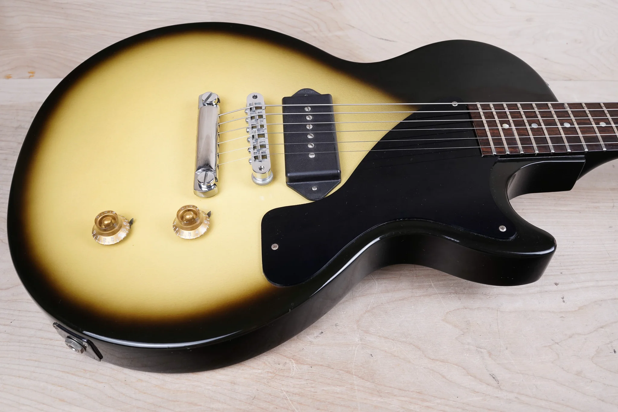 Gibson Les Paul Junior 1991 Sunburst w/ Chainsaw Case - Image 5