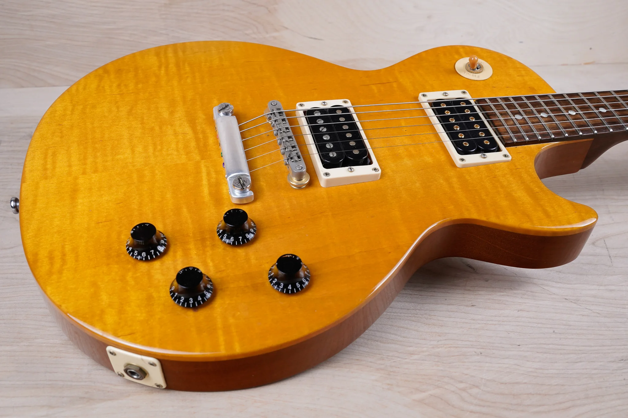 Gibson Les Paul Junior Special Plus 2001 Trans Amber w/ Bag - Image 3