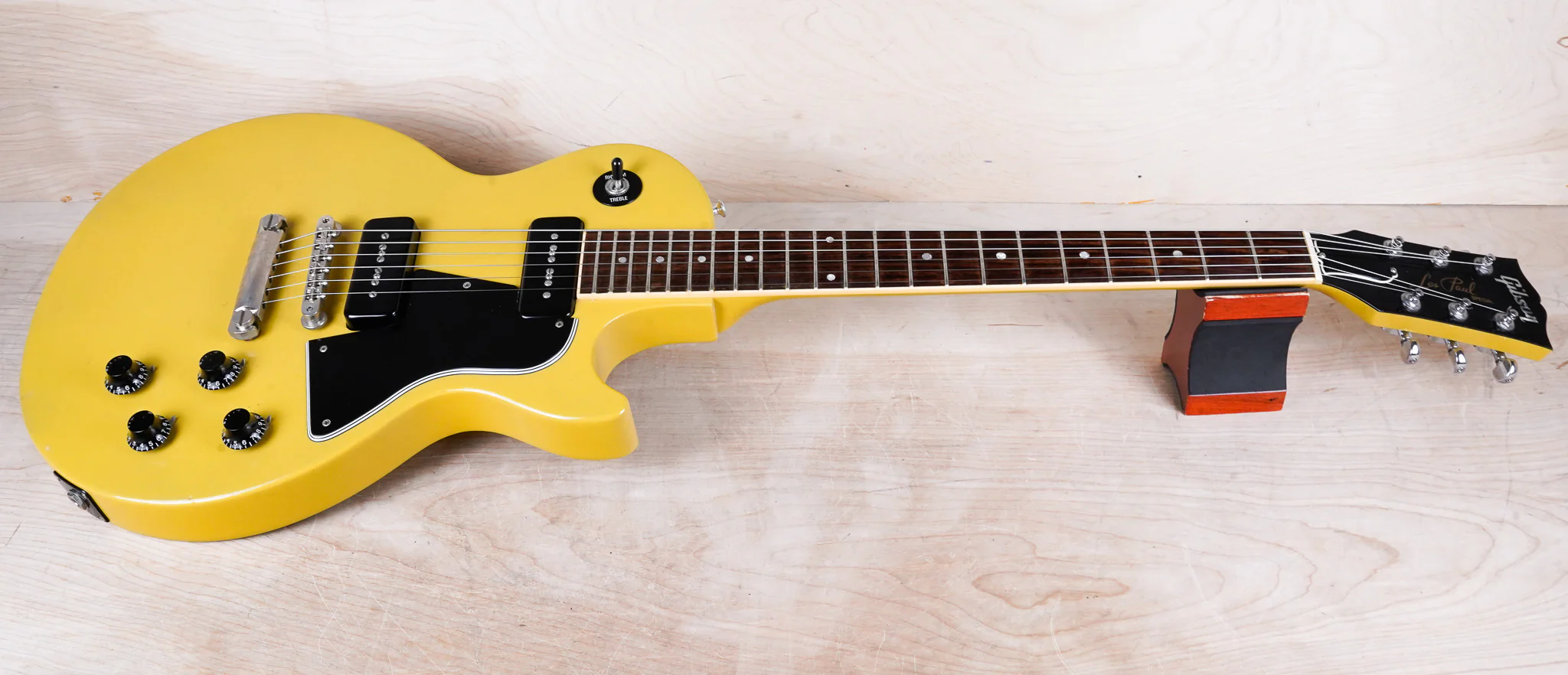 Gibson Les Paul Special 1993 TV Yellow "Junior II" P100 PUs Tune-O-Matic Bridge w/ Bag - Image 2