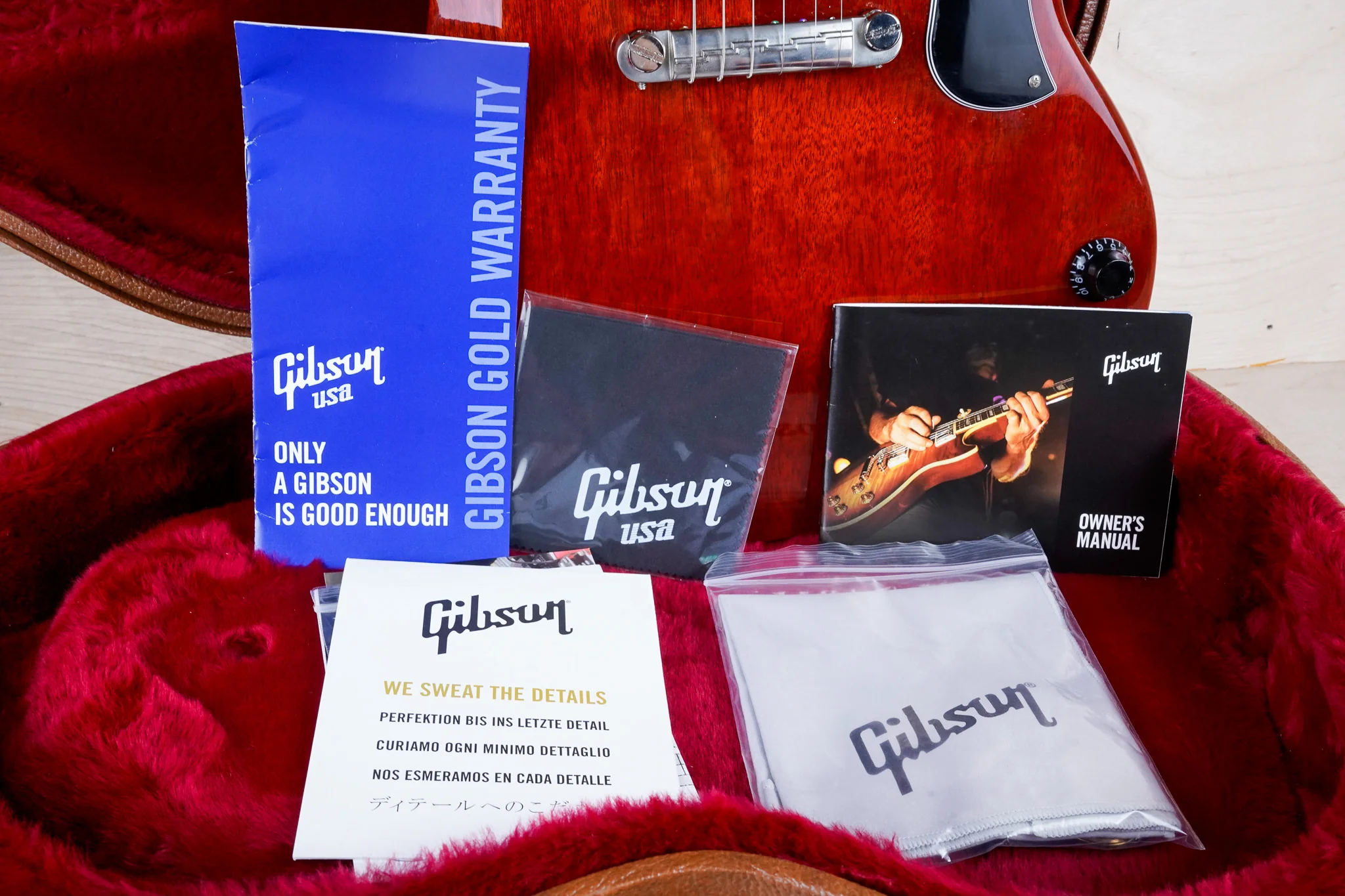 Gibson Limited Edition SG Junior 2018 Cherry Banner Logo w/ OHSC, Tags - Image 2