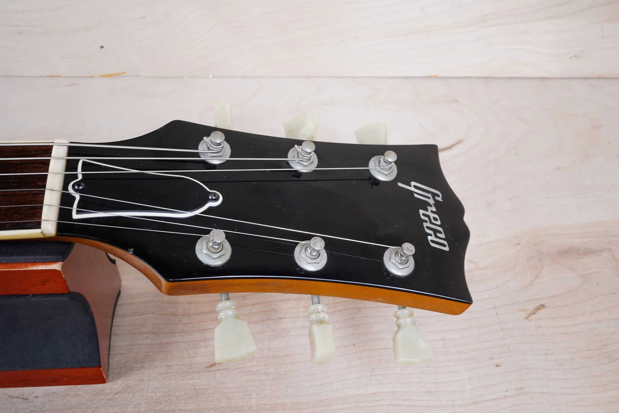 Greco EG-500 Deluxe MIJ 1979 Gold Top Maxon Mini Humbuckers Vintage Japan w/ Bag - Image 3
