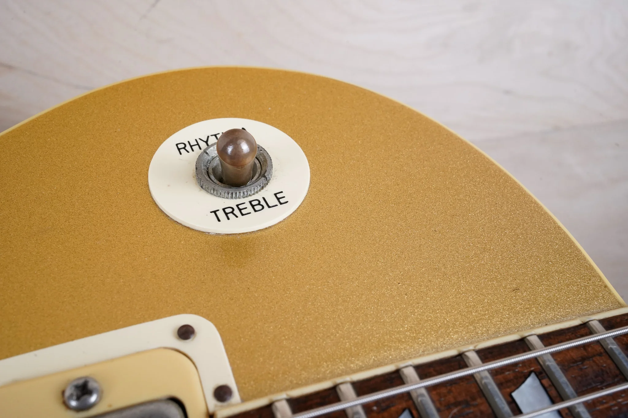 Greco EG-500 Deluxe MIJ 1979 Gold Top Maxon Mini Humbuckers Vintage Japan w/ Bag - Image 8