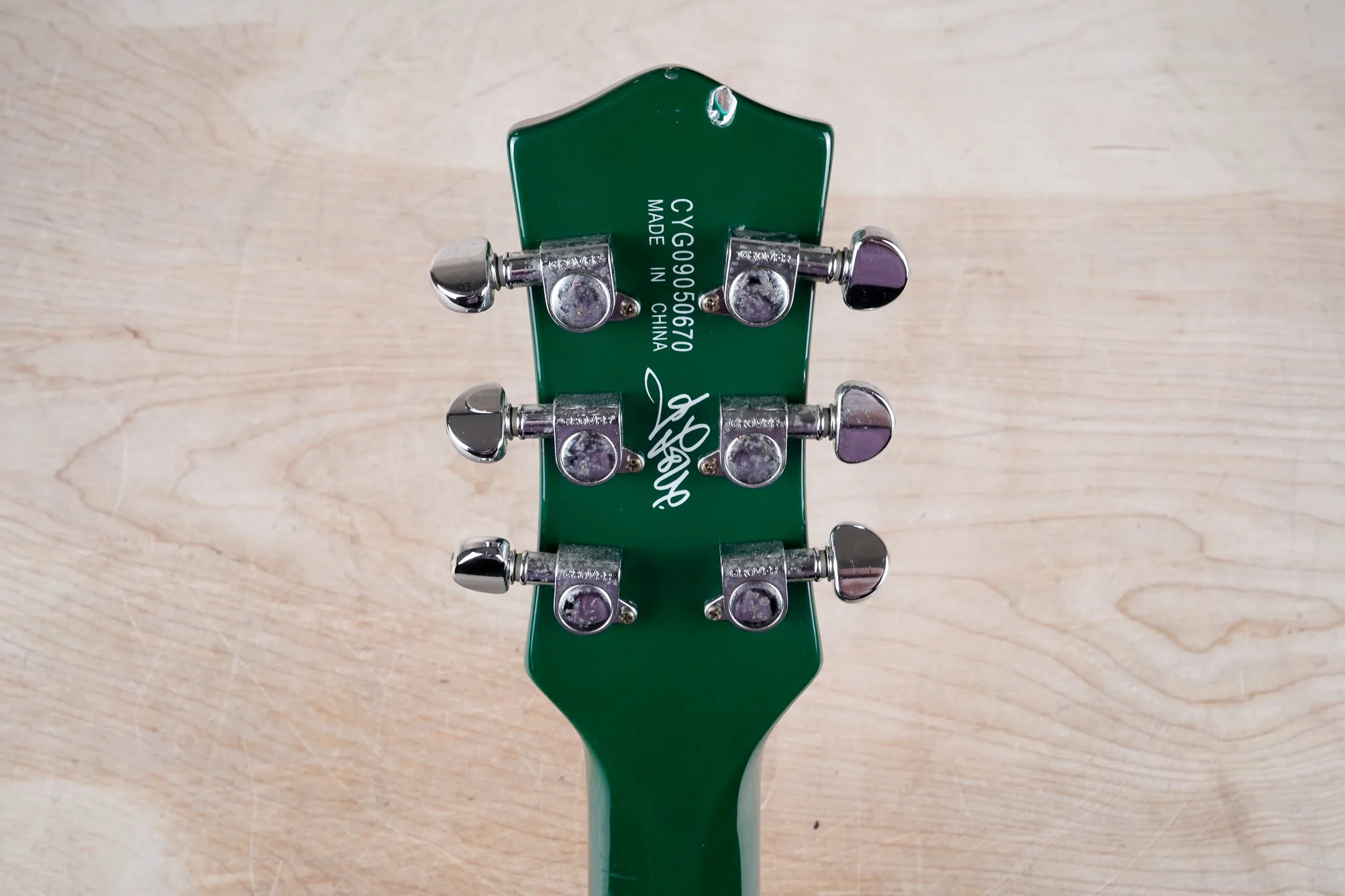 Gretsch G5135GL Electromatic G. Love Signature Corvette 2009 Phili-Green w/ Competition Stripe w/ Bag - Image 20