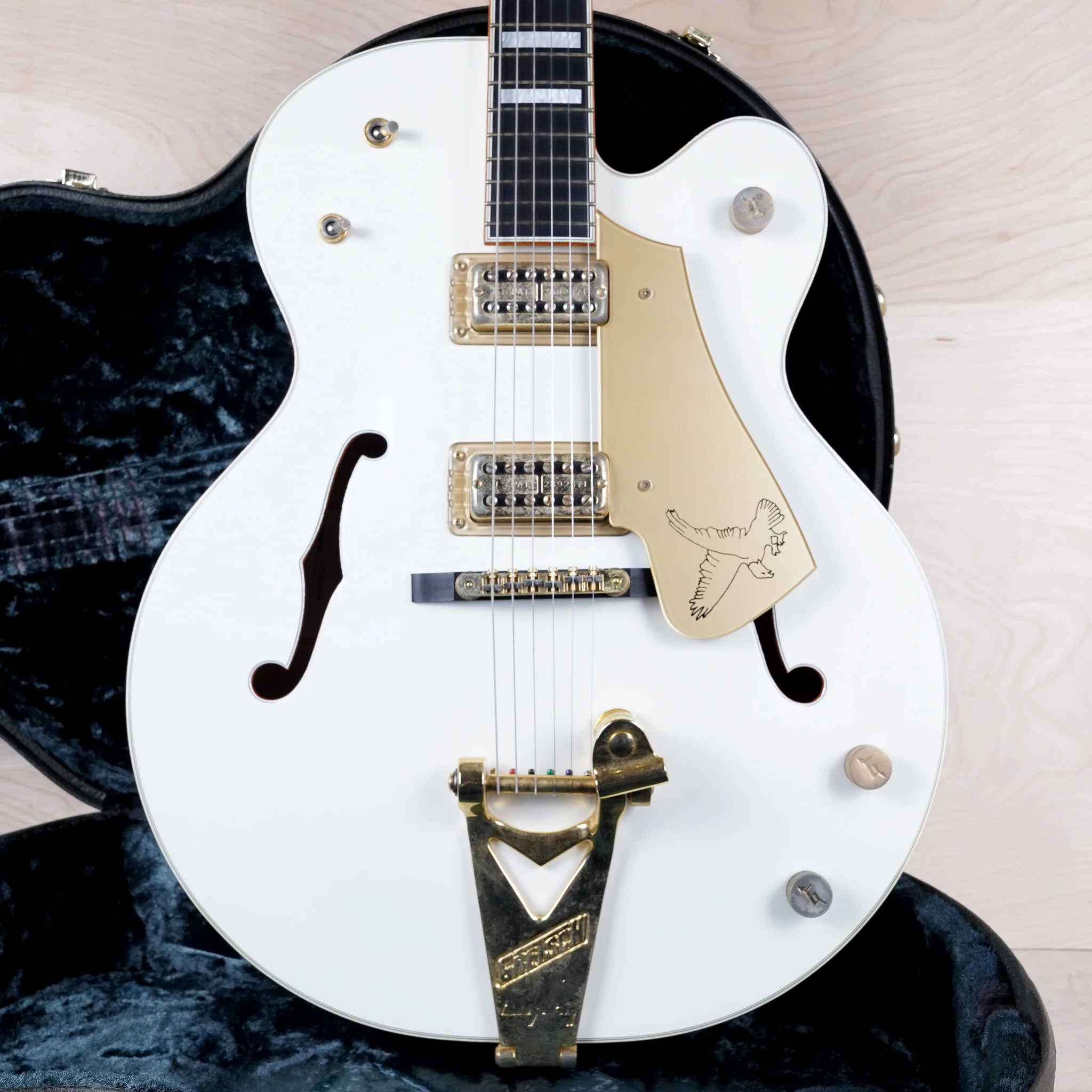 Gretsch G7593 White Falcon I 2012 Hollow Body MIJ White w/ OHSC