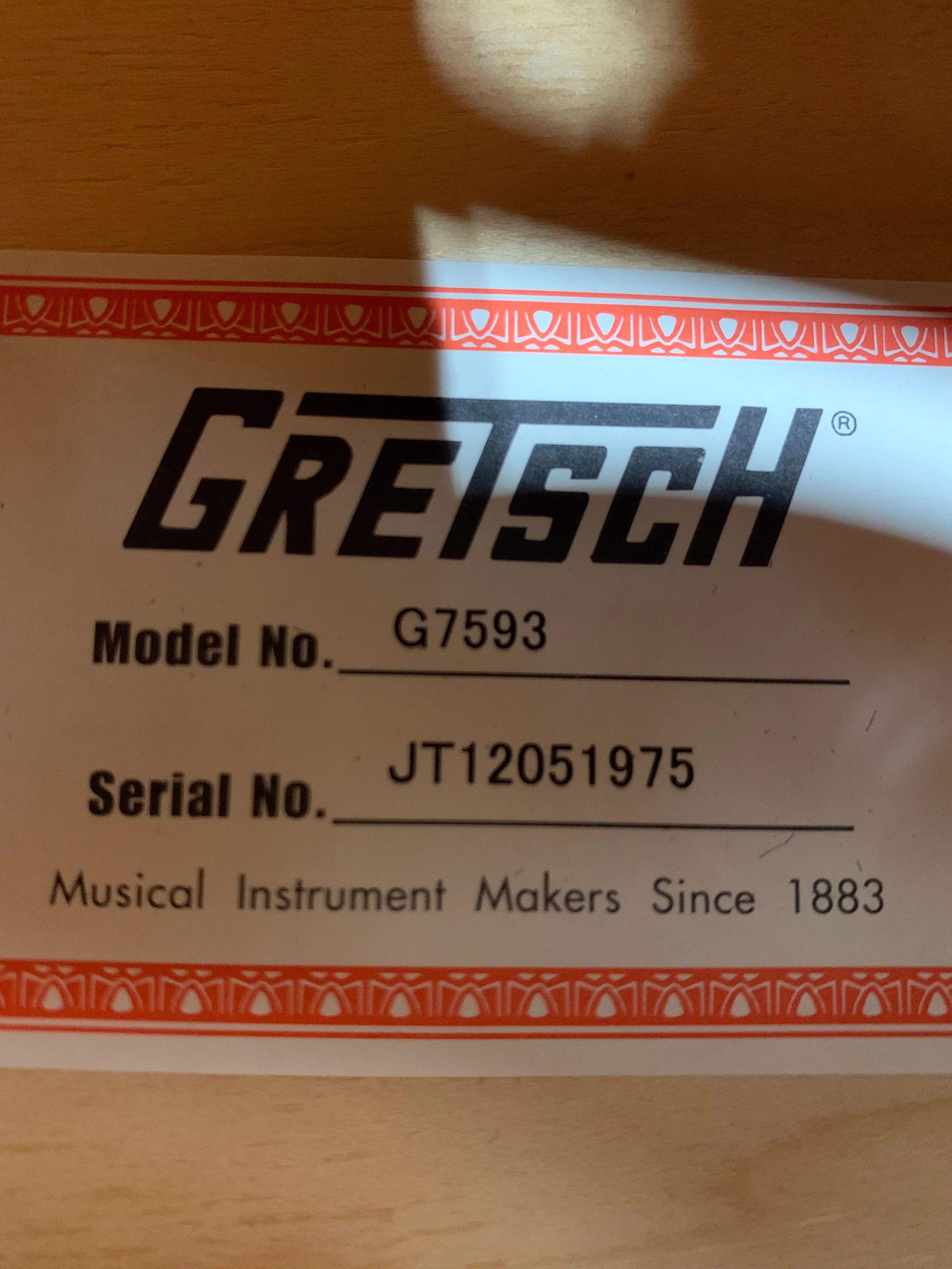 Gretsch G7593 White Falcon I 2012 Hollow Body MIJ White w/ OHSC - Image 20