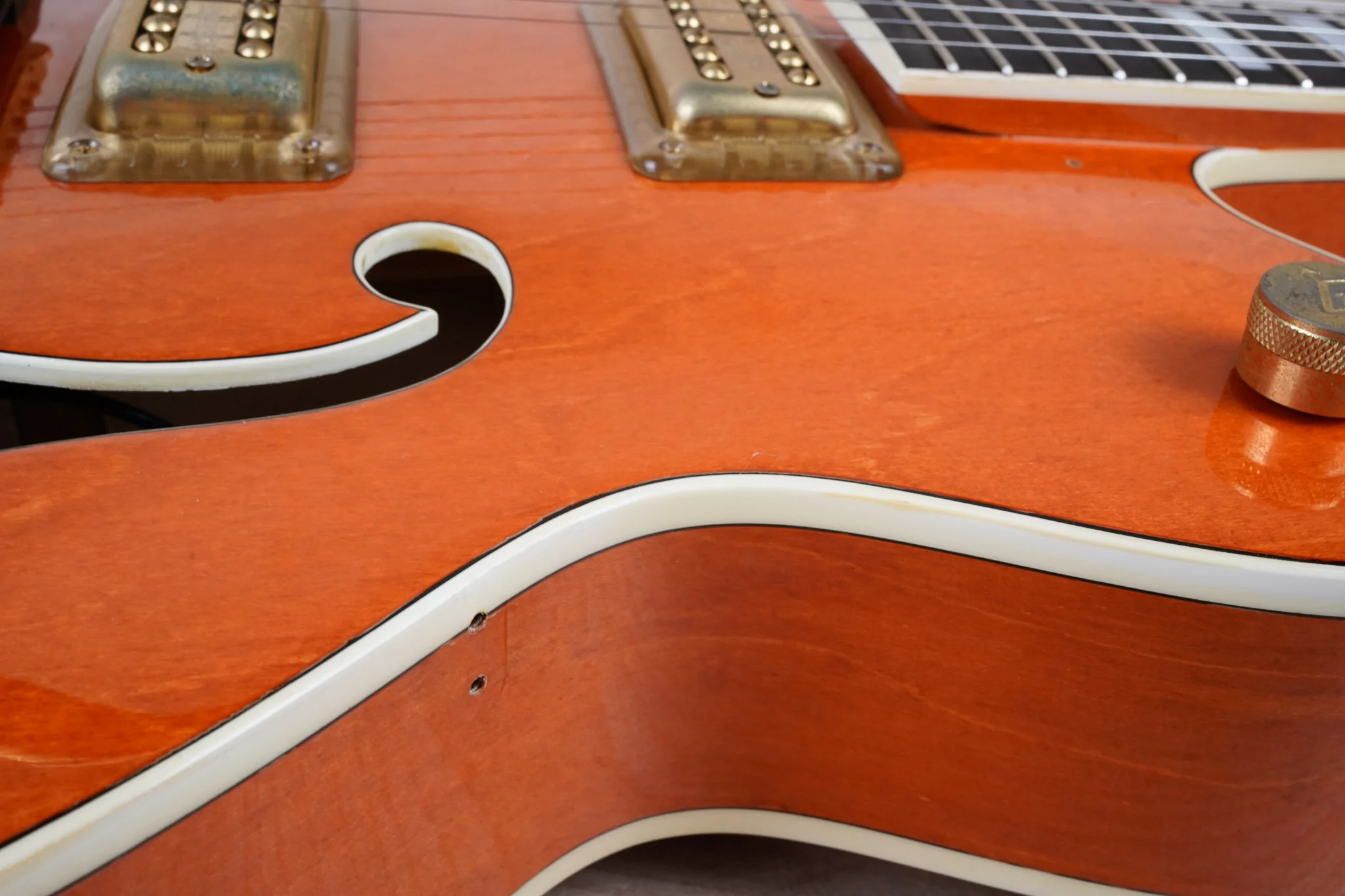 Gretsch Nashville 6120 Hollowbody MIJ 1995 Stain Orange Japan w/ OHSC - Image 8