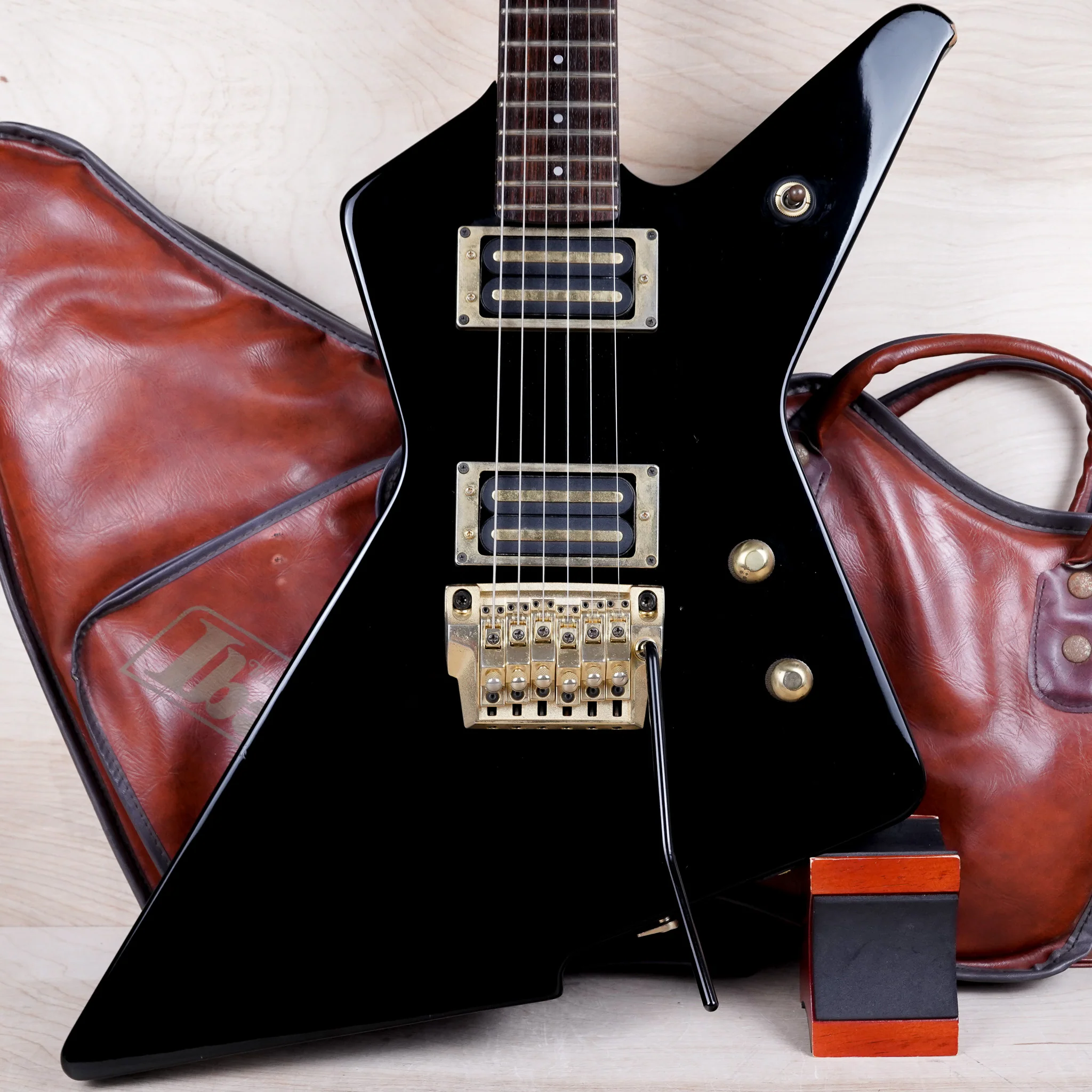 Ibanez Destroyer II DT330 MIJ 1985 Black Vintage Made in Japan Fujigen w/ Bag