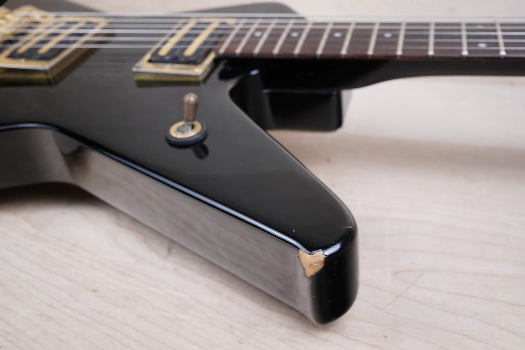 Ibanez Destroyer II DT330 MIJ 1985 Black Vintage Made in Japan Fujigen w/ Bag - Image 6
