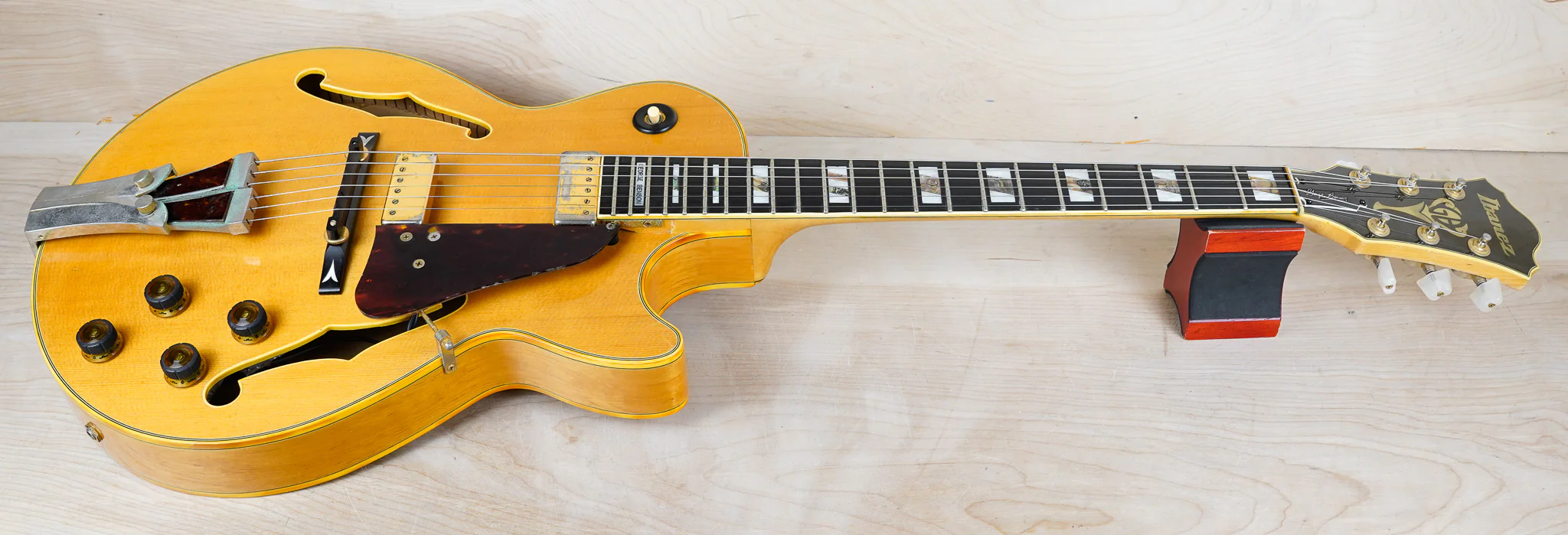 Ibanez GB10 George Benson Signature Hollowbody MIJ 1987 Natural Vintage Japan w/ OHSC - Image 3