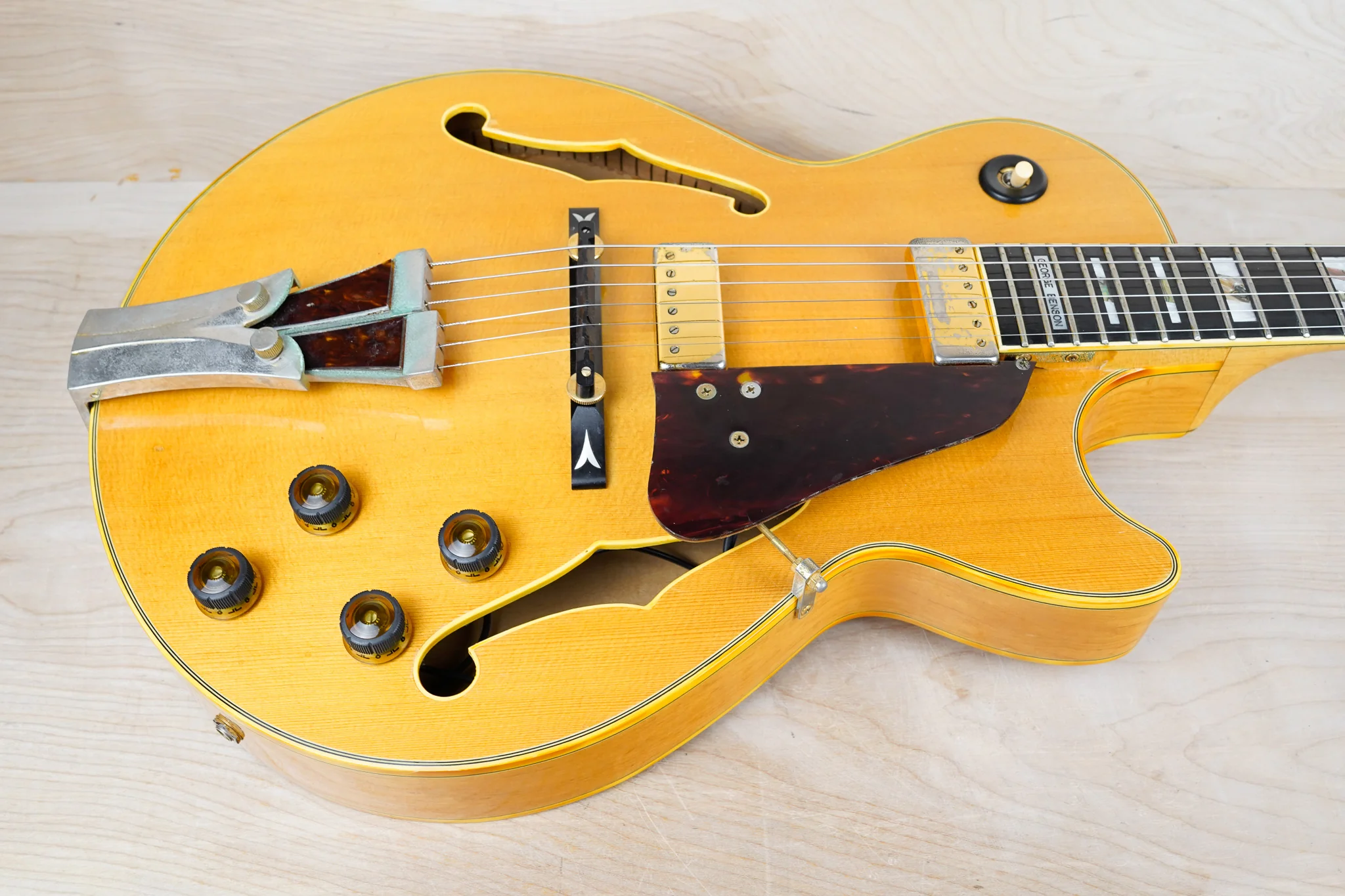 Ibanez GB10 George Benson Signature Hollowbody MIJ 1987 Natural Vintage Japan w/ OHSC - Image 5