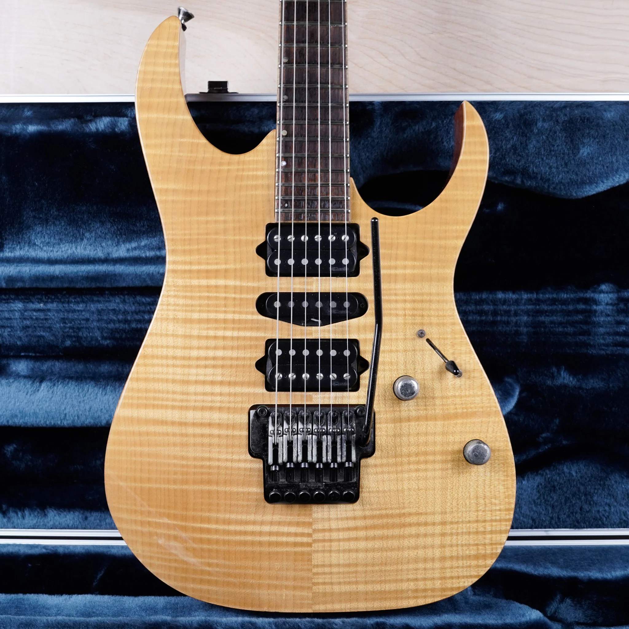 Ibanez J Custom RG8570 MIJ 2004 Natural Made in Japan w/ OHSC, Paperwork