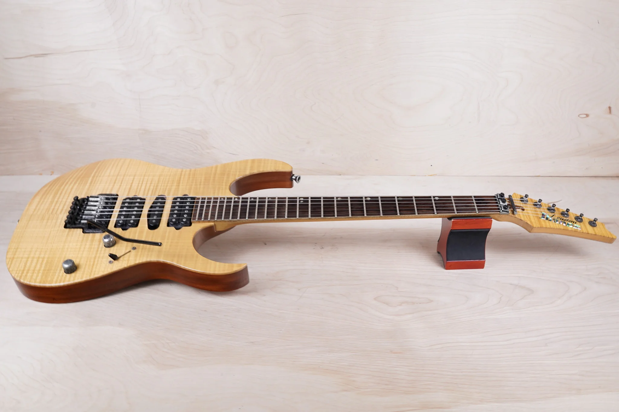 Ibanez J Custom RG8570 MIJ 2004 Natural Made in Japan w/ OHSC, Paperwork - Image 3
