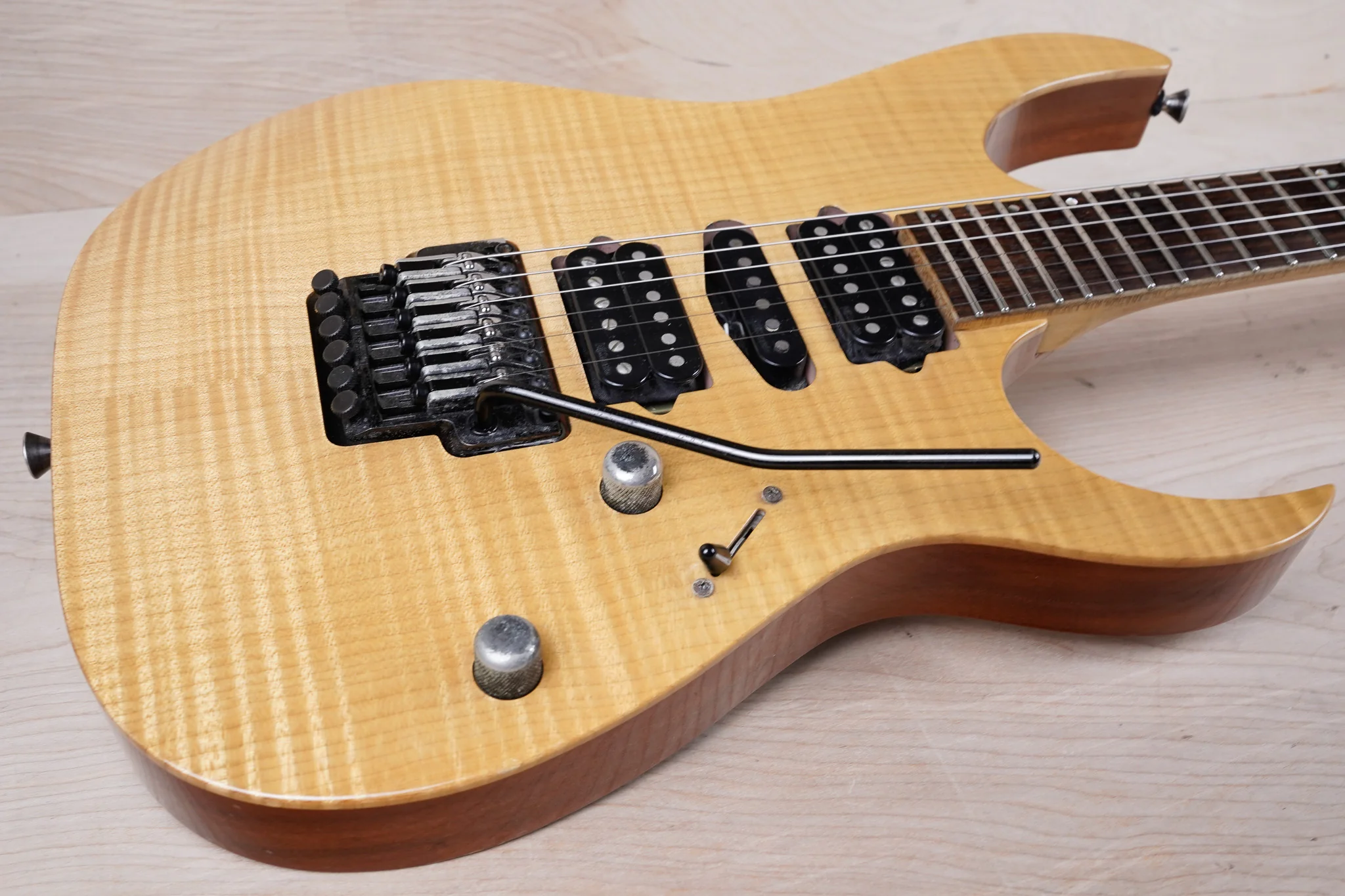 Ibanez J Custom RG8570 MIJ 2004 Natural Made in Japan w/ OHSC, Paperwork - Image 4