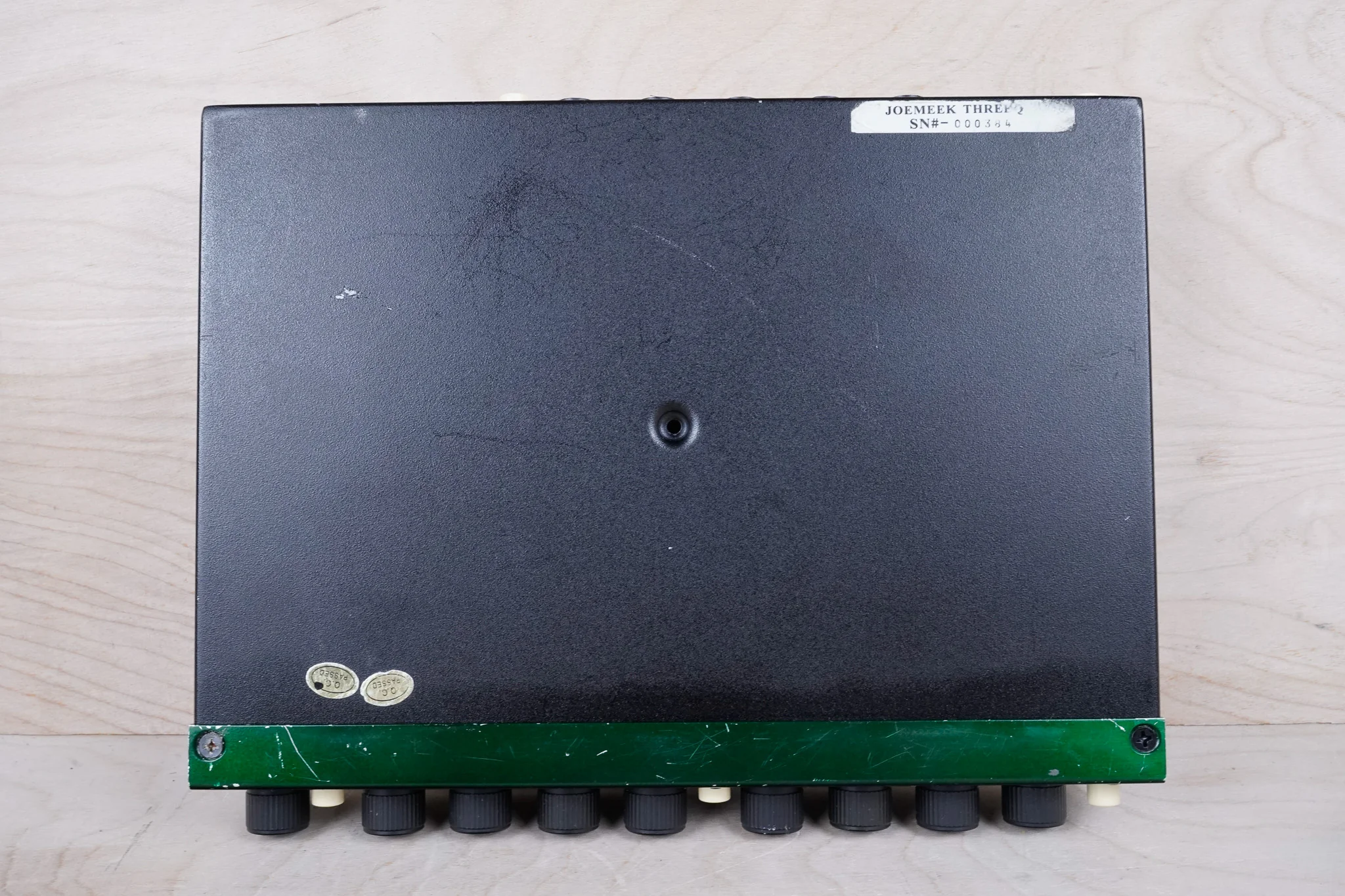 Joemeek threeQ Half-Rack Channel Strip Green Preamp Optical Compressor Equalizer EQ w/ Power Supply - Image 12