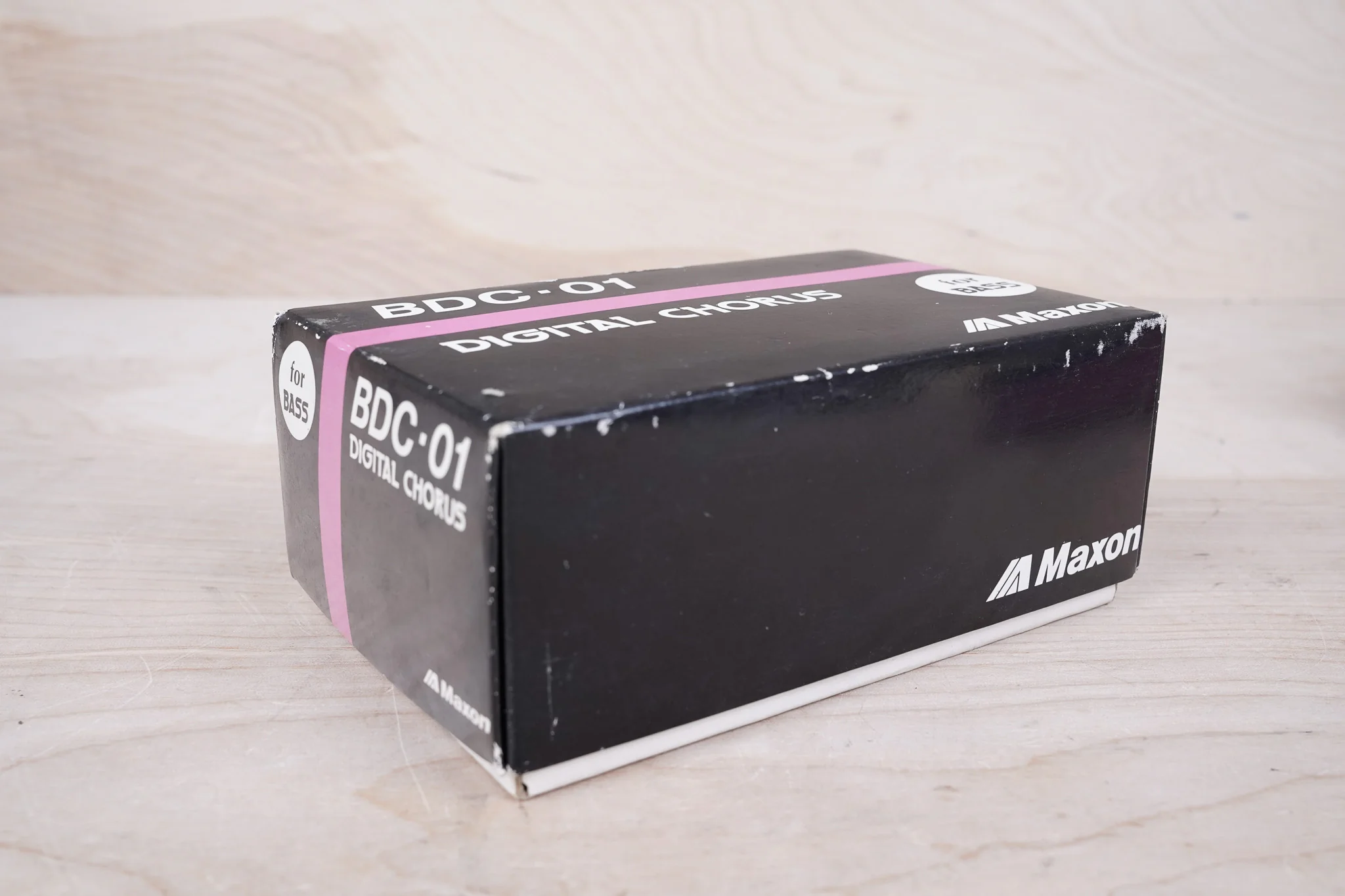 Maxon BDC-01 Bass Chorus 1980s Pink Vintage Made in Japan MIJ w/ Original Box, Paperwork, Sticker - Image 2