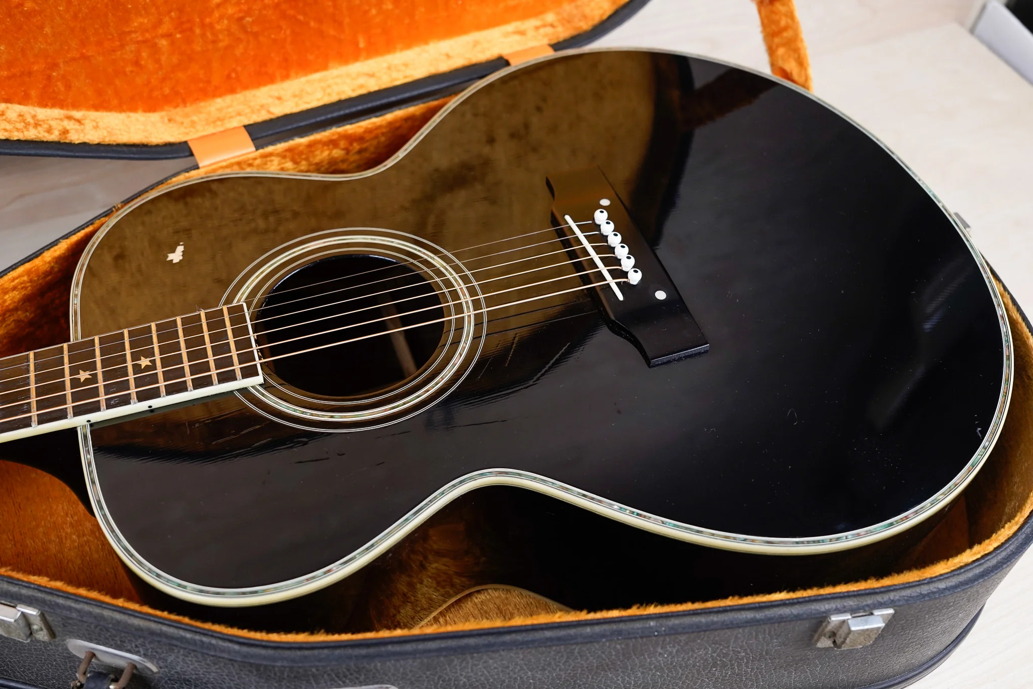 Morris MJ-405 MIJ 1981 Black Vintage Made in Japan w/ Hard Case - Image 5