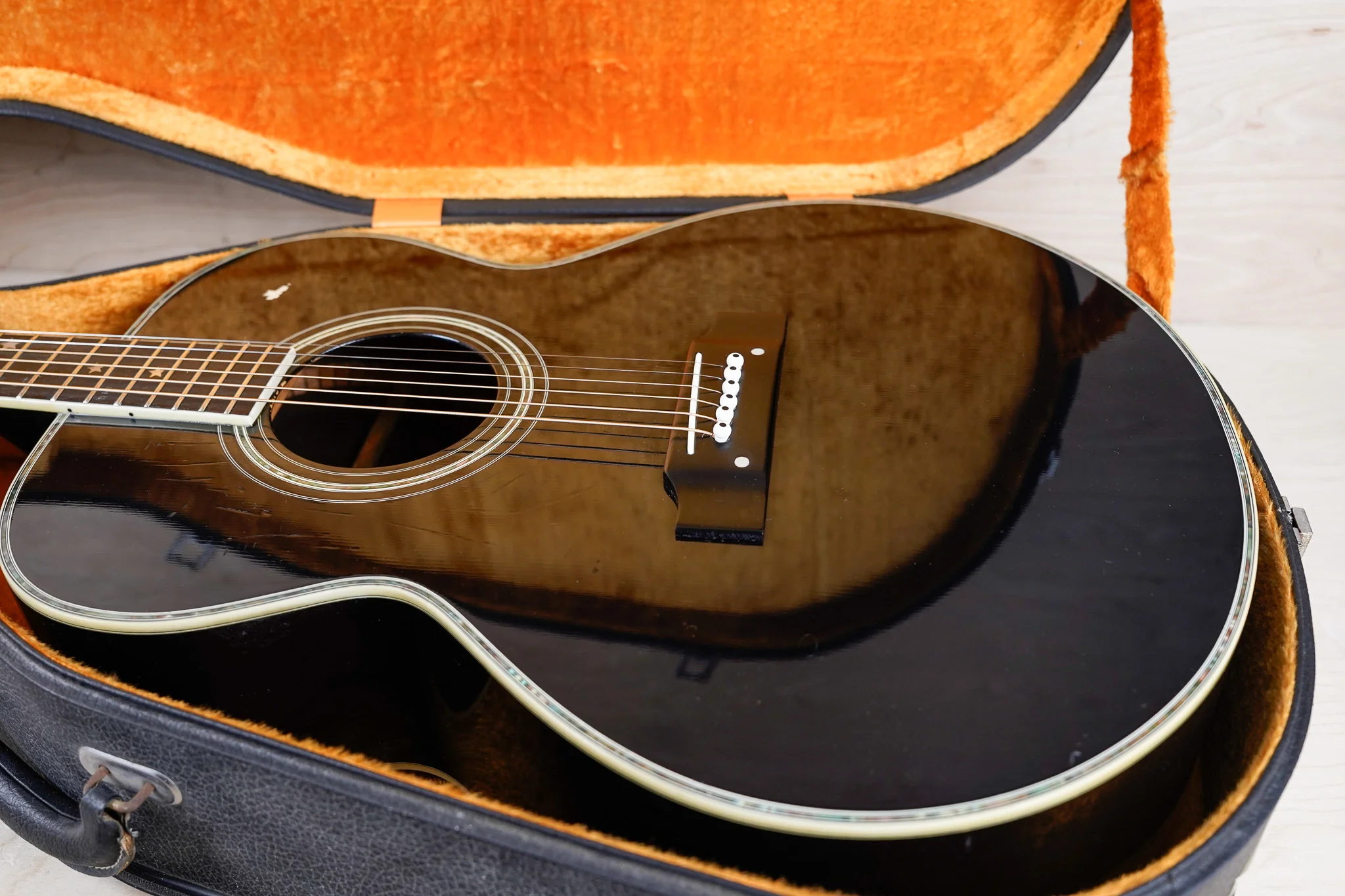 Morris MJ-405 MIJ 1981 Black Vintage Made in Japan w/ Hard Case - Image 7