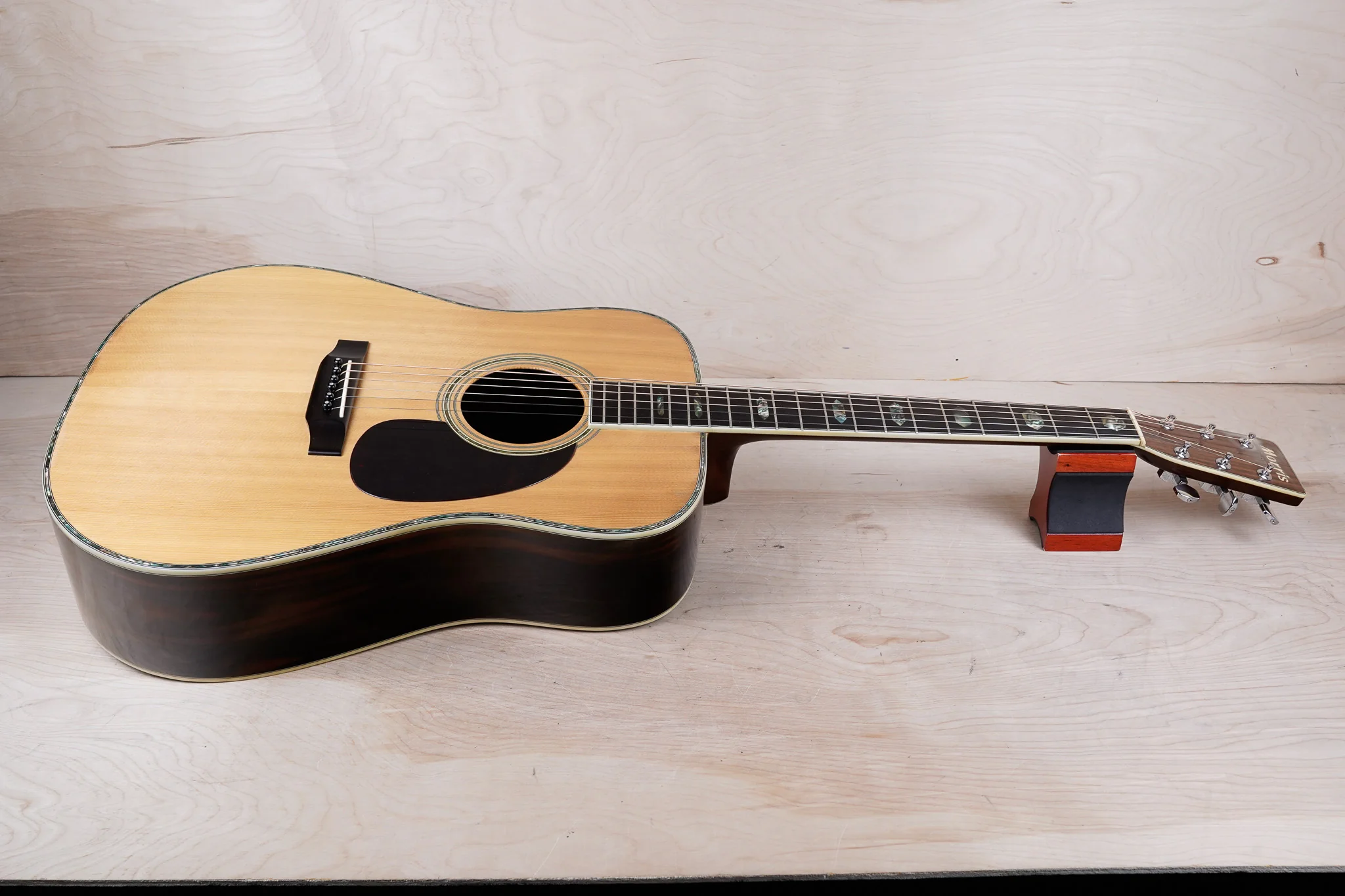 Morris W-40 Acoustic Guitar 1978 Natural Made in Japan MIJ w/ Case - Image 3