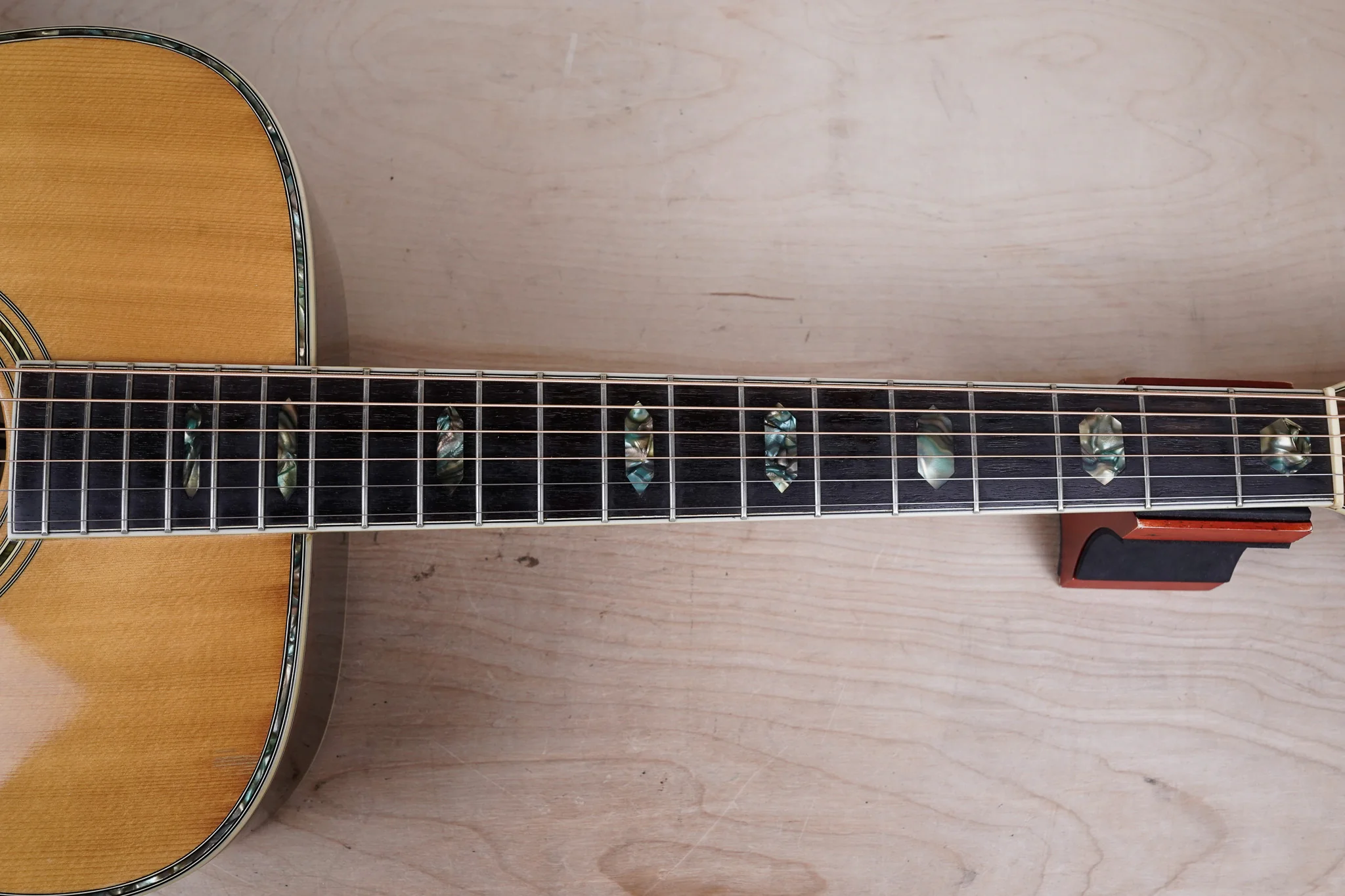 Morris W-40 Acoustic Guitar 1978 Natural Made in Japan MIJ w/ Case - Image 6