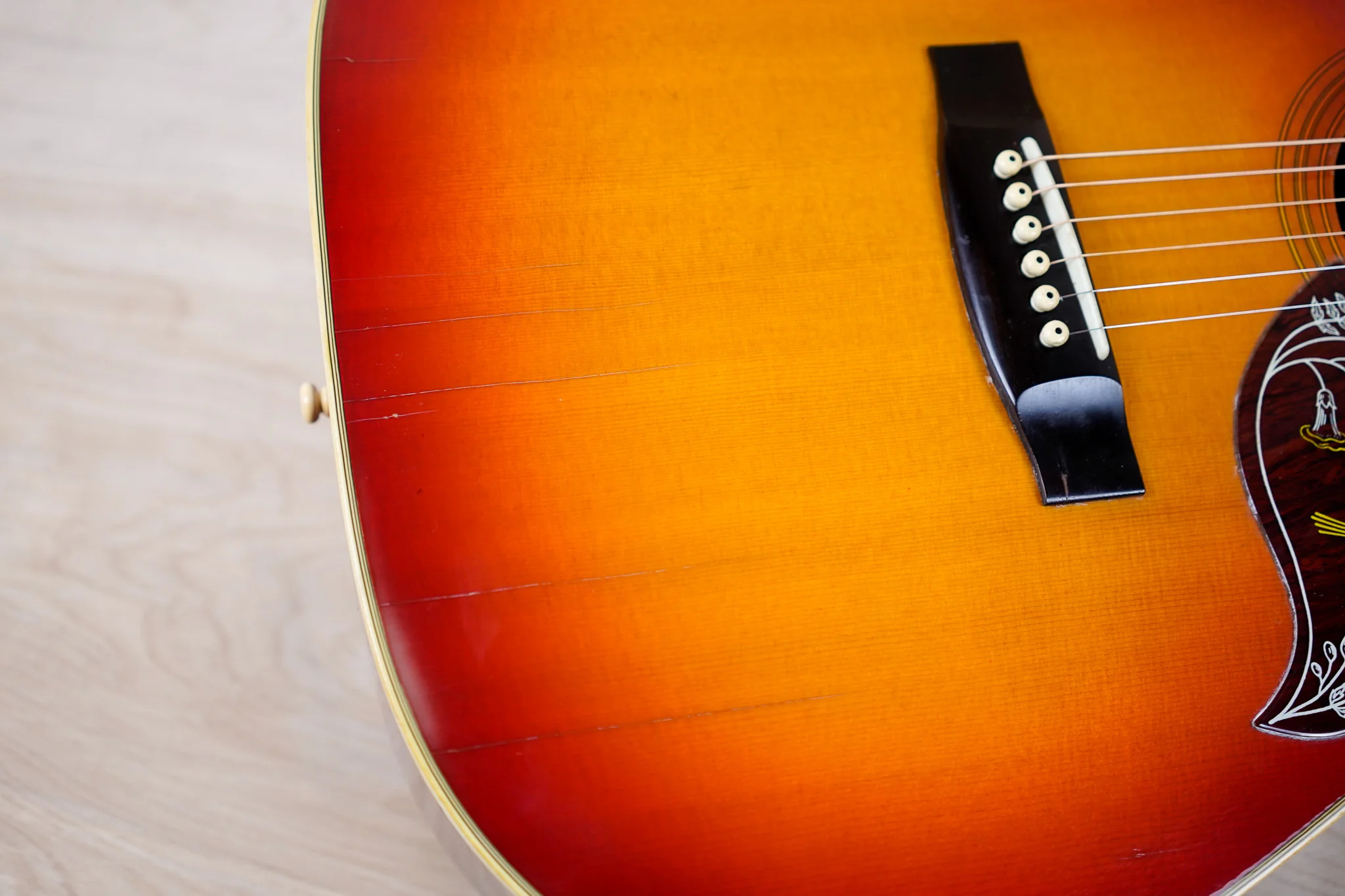 Morris WH-20 MIJ 1978 Cherry Sunburst Vintage Made in Japan MIJ w/ Bag - Image 11