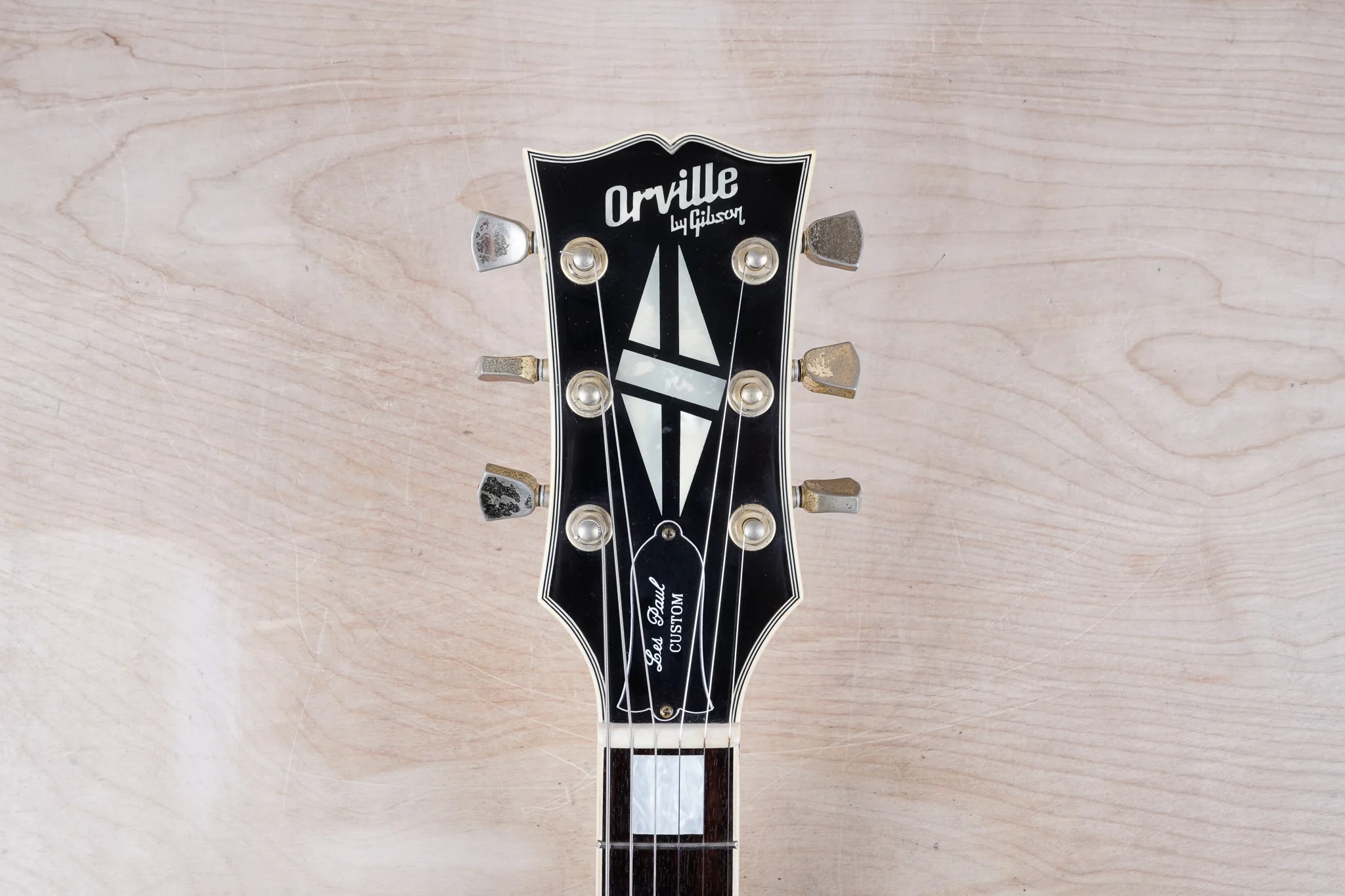 Orville by Gibson LPC Les Paul Custom 1988 Alpine White Lacquer Finish Tim Shaw USA Pickups Japan w/ Hard Case - Image 21
