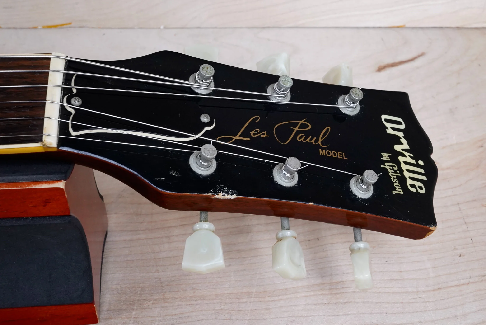 Orville By Gibson LPS-57C MIJ 1994 Lemon Drop Les Paul Reissue Made in Japan Lacquer Finish USA Pickups w/ Hard Case - Image 4