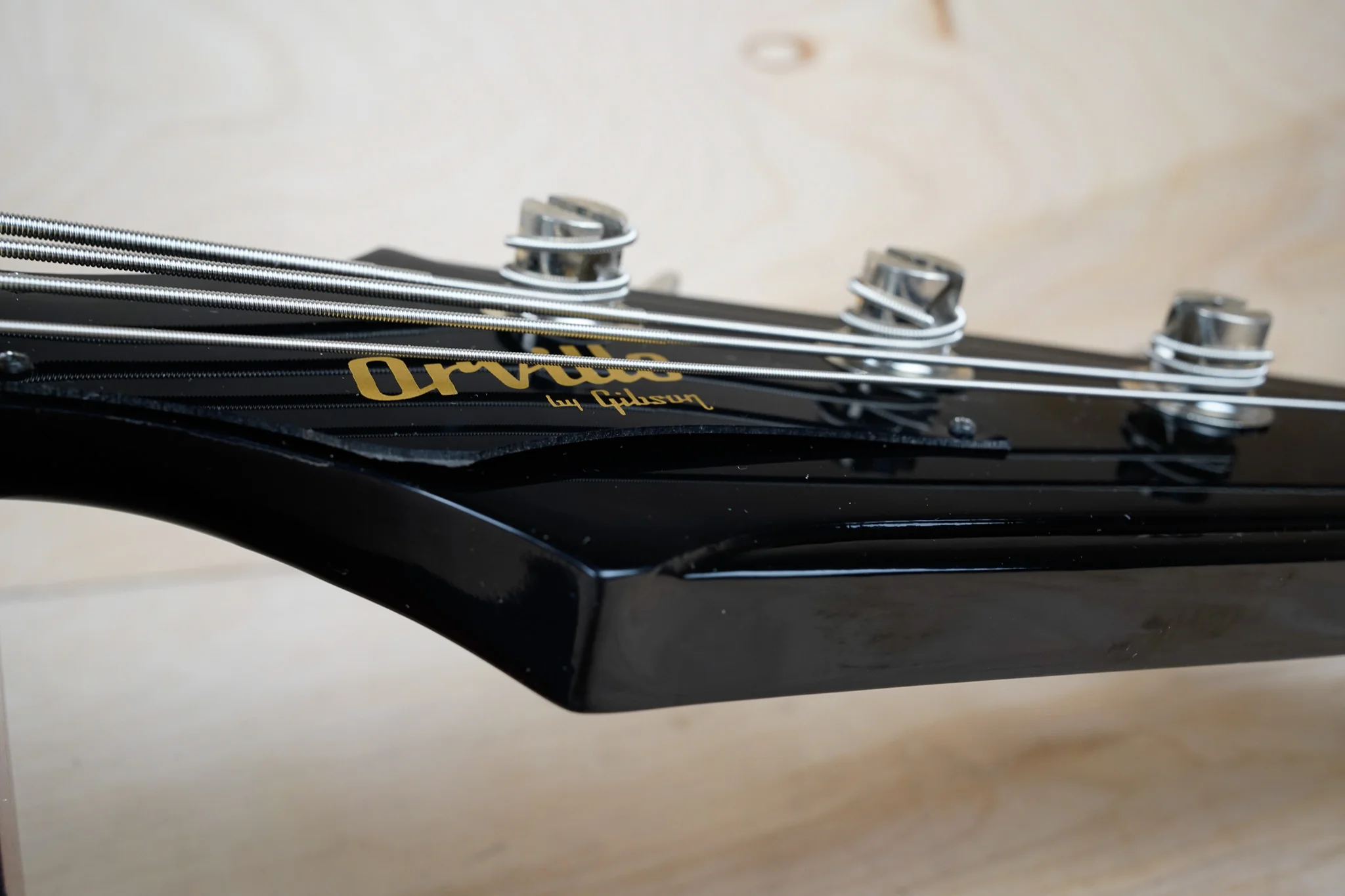 Orville by Gibson TB Thunderbird Bass MIJ 1990 Ebony Lacquer Finish USA Pickups Japan w/ Bag - Image 6