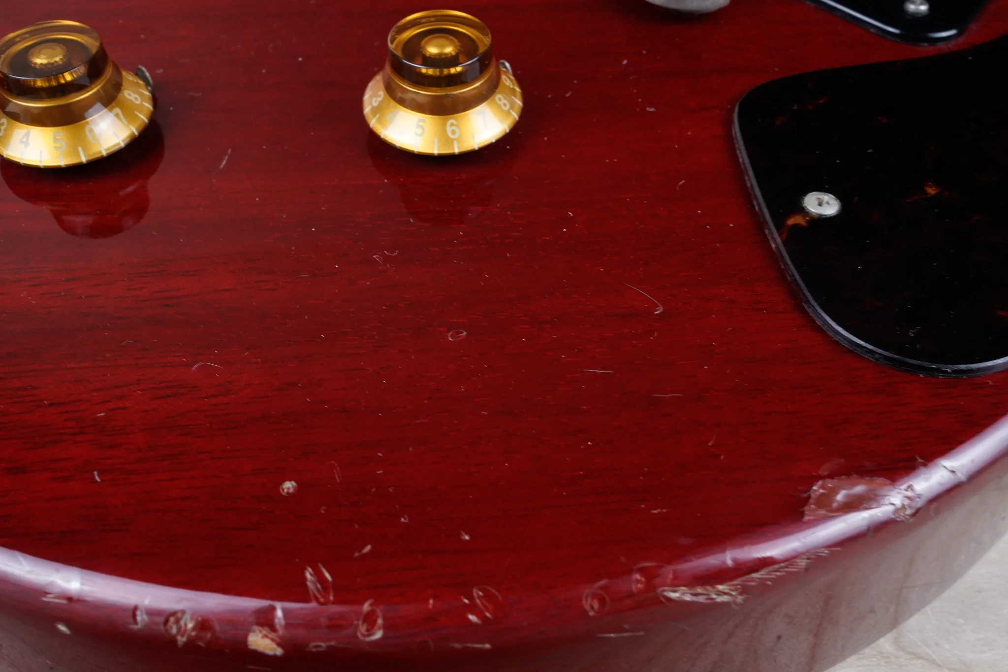 Orville LPJ-D65 Les Paul Junior Double Cutaway MIJ Jr DC 1994 Cherry Gibson Japan Fujigen w/ Bag - Image 11