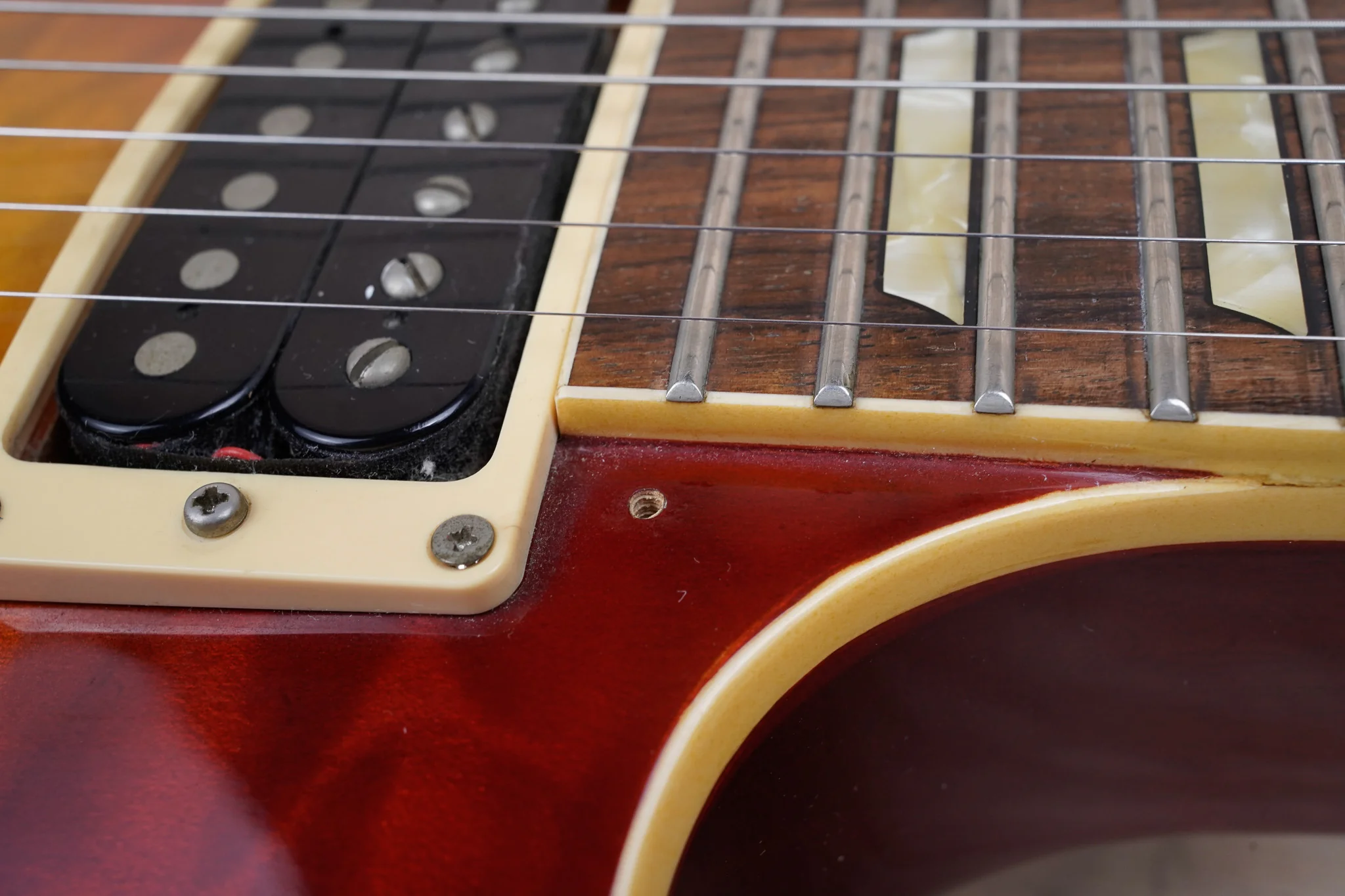 Orville LPS-75 Les Paul Standard MIJ 1993 Cherry Sunburst Quilt Top Japan Gibson w/ Bag - Image 4