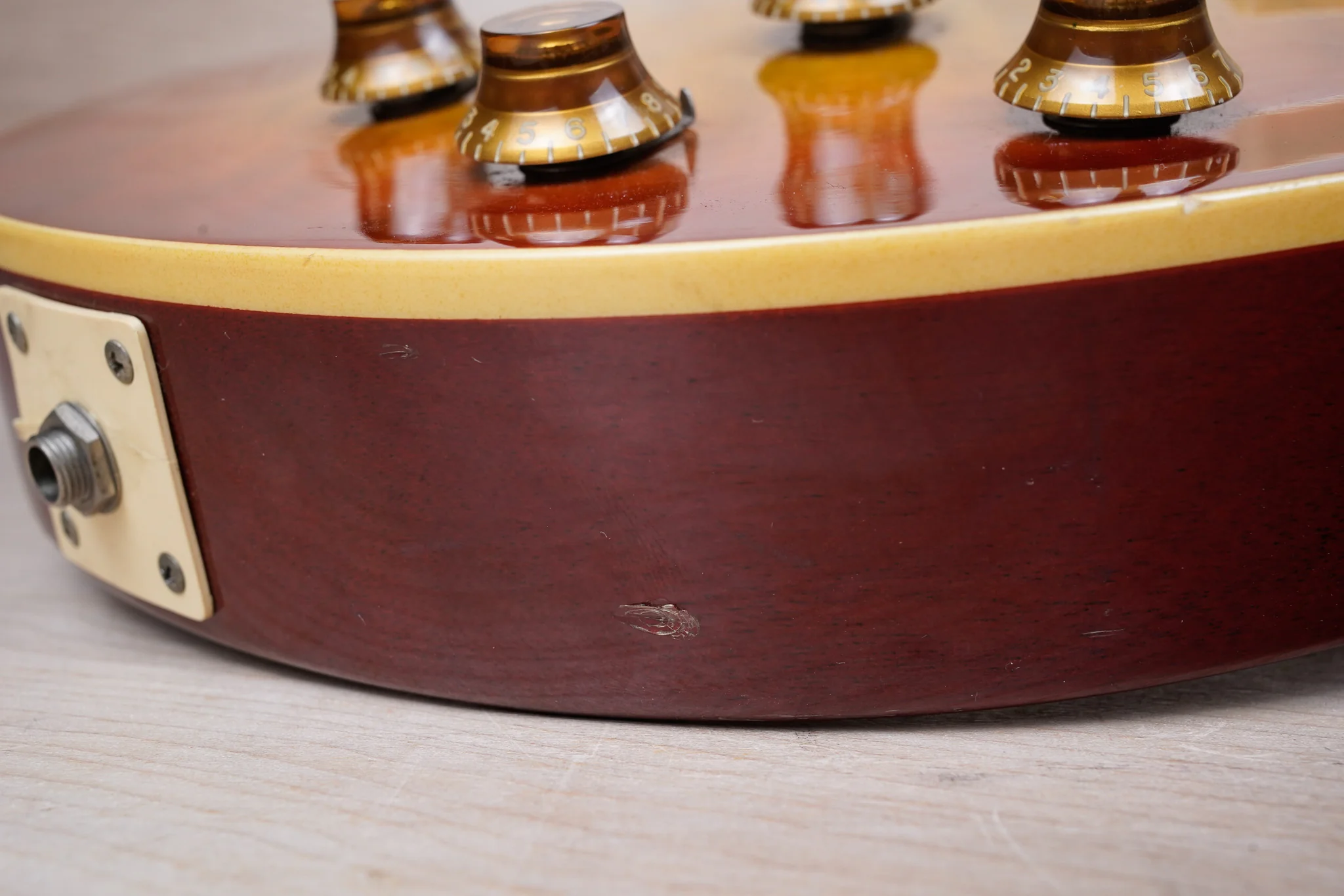 Orville LPS-75 Les Paul Standard MIJ 1993 Cherry Sunburst Quilt Top Japan Gibson w/ Bag - Image 7