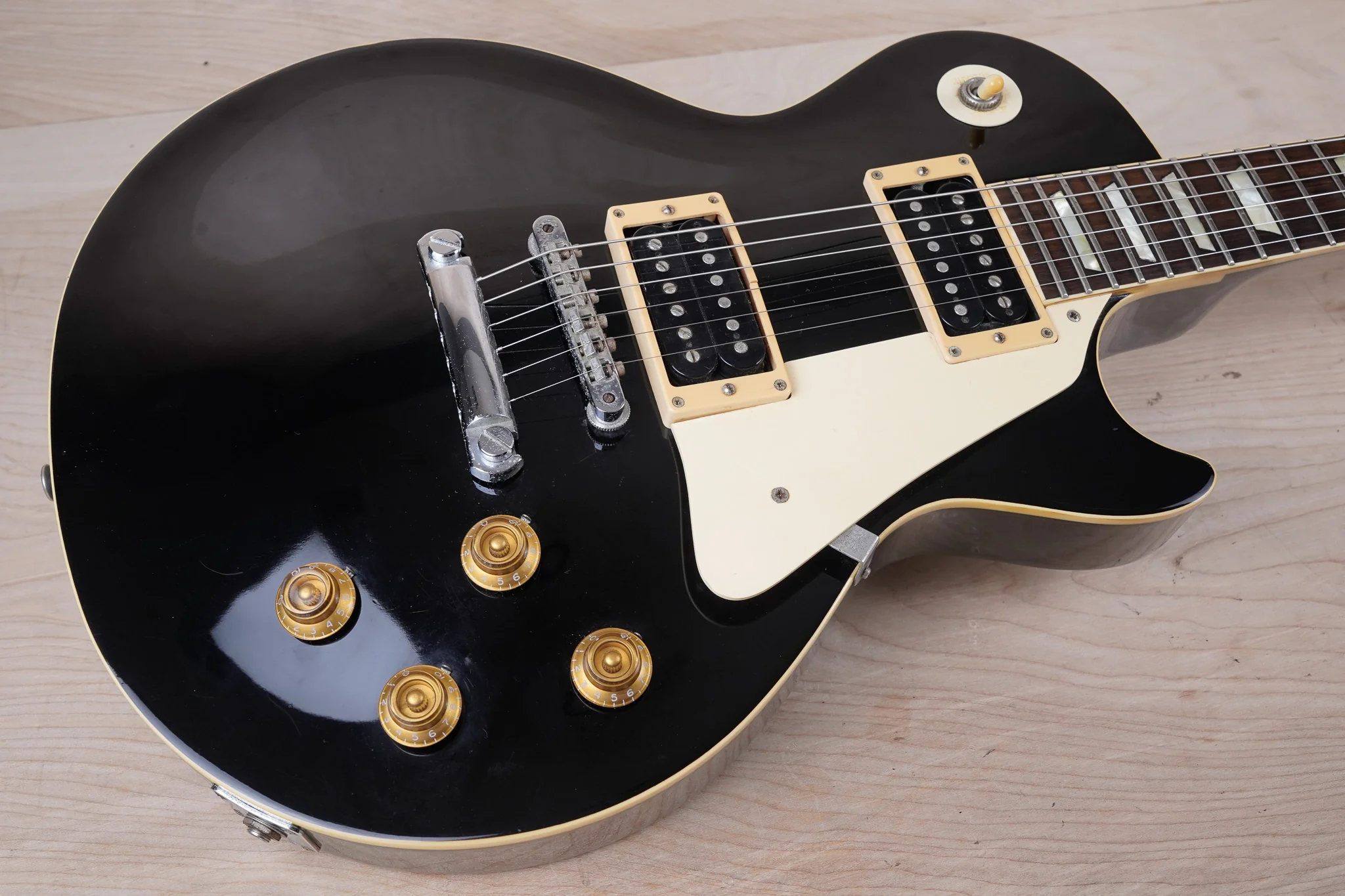Orville LPS Les Paul Standard MIJ 1990 Ebony Made in Japan w/ Bag - Image 3