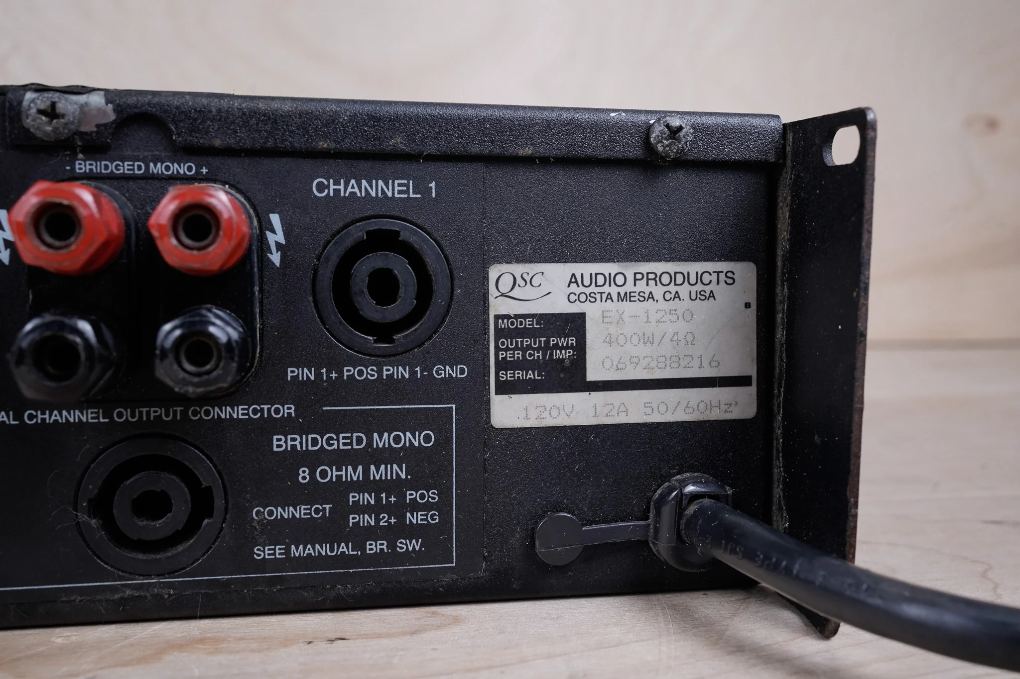 QSC EX 1250 2 Channel Commercial Power Amplifier Rackmount - Image 13