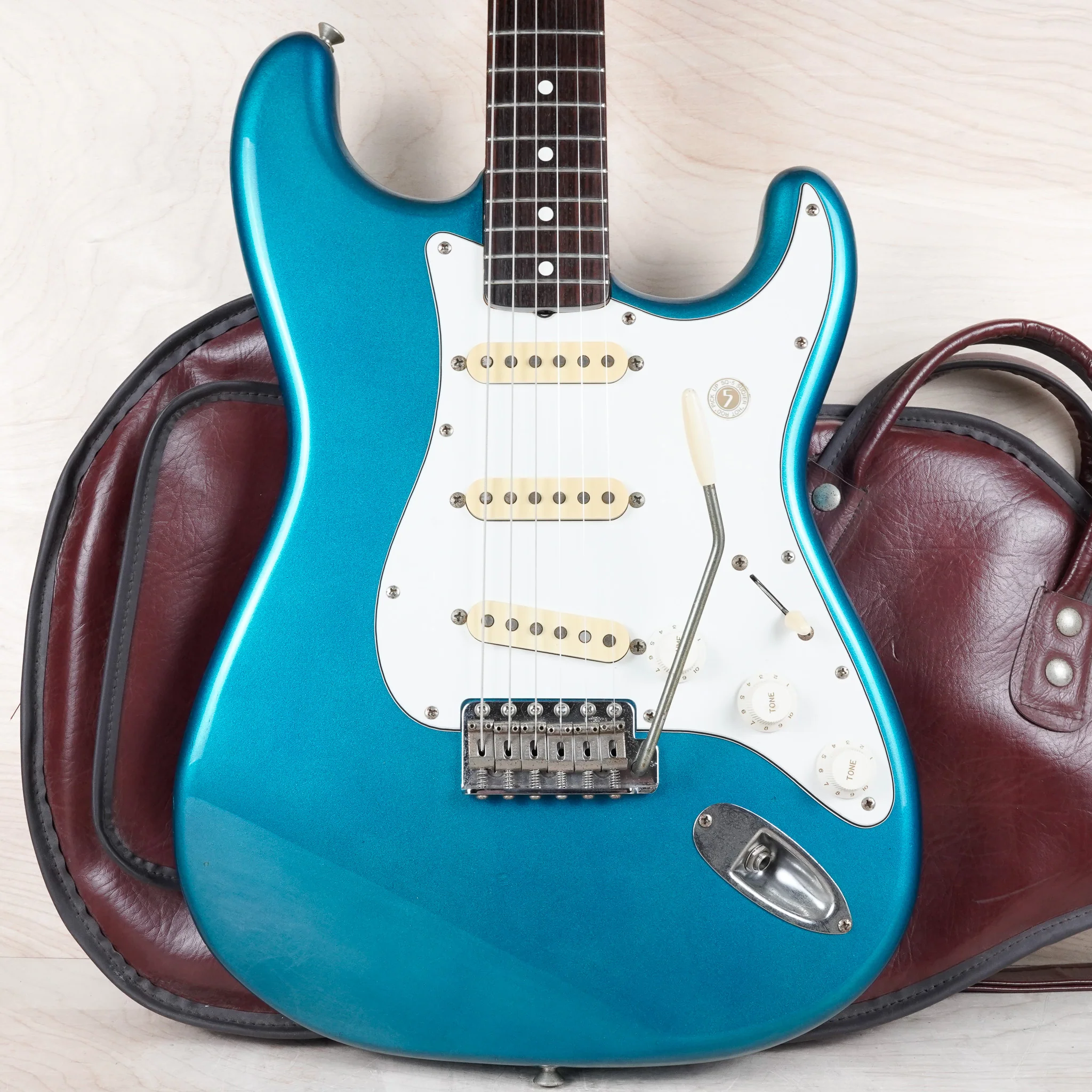 Squier CST-55 JV Stratocaster Reissue MIJ 1983 Lake Placid Blue Vintage Fender Japan w/ Bag