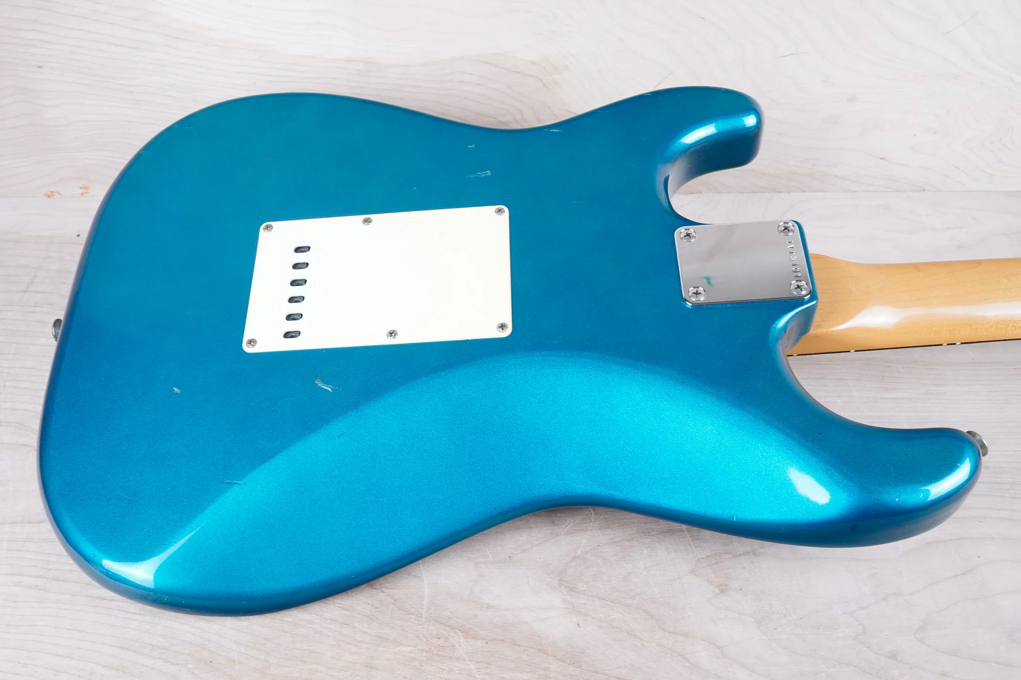 Squier CST-55 JV Stratocaster Reissue MIJ 1983 Lake Placid Blue Vintage Fender Japan w/ Bag - Image 13