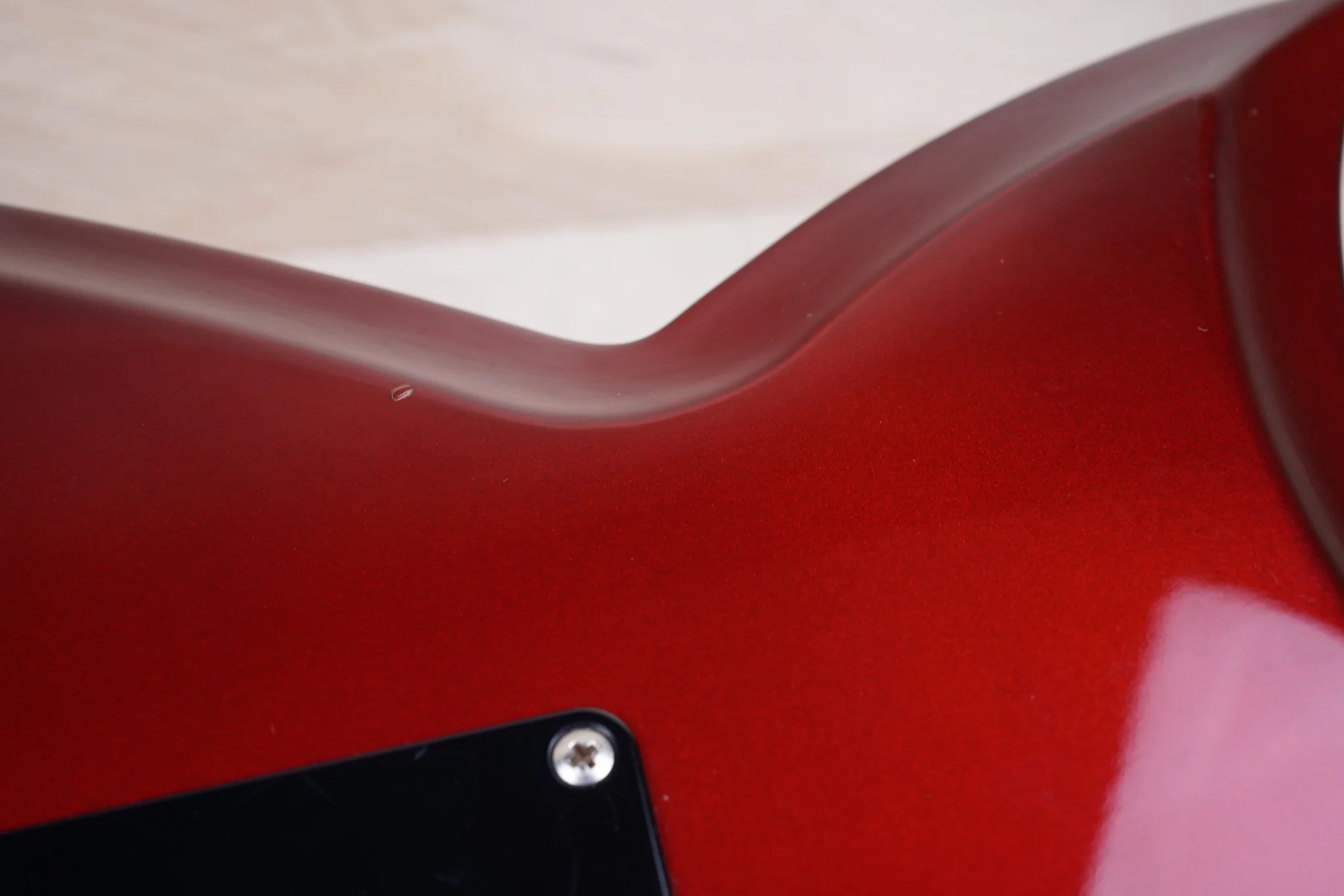 Tokai Blazing Fire Talbo Reissue SSS MIJ 1990's Metallic Red Seymour Duncan HHH Pickups Made in Japan w/ Bag - Image 12