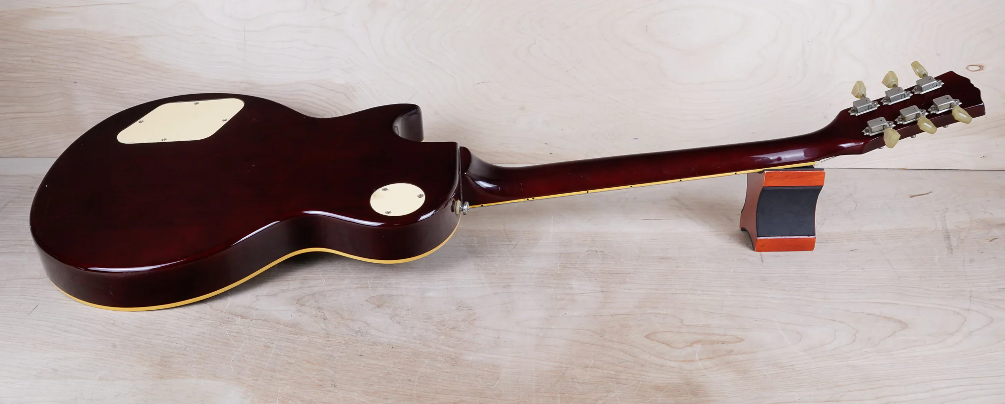 Tokai Love Rock ALS48 MIK 1999 See Through Dark Red w/ Bag - Image 9