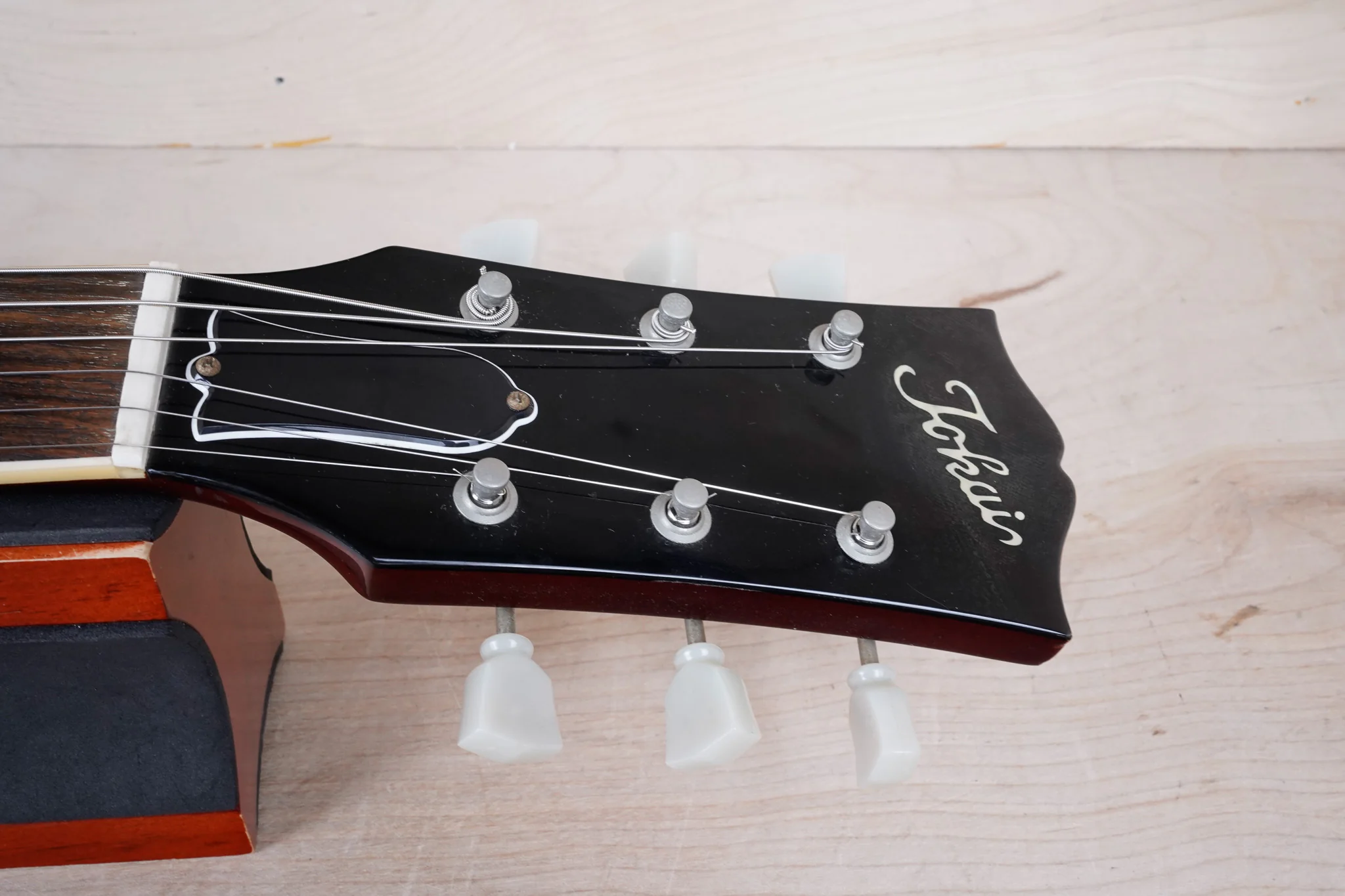 Tokai Love Rock Model LS-50 MIJ 1980 Brown Sunburst Maxon PAFs '59 Neck Profile Vintage Japan w/ Bag - Image 3
