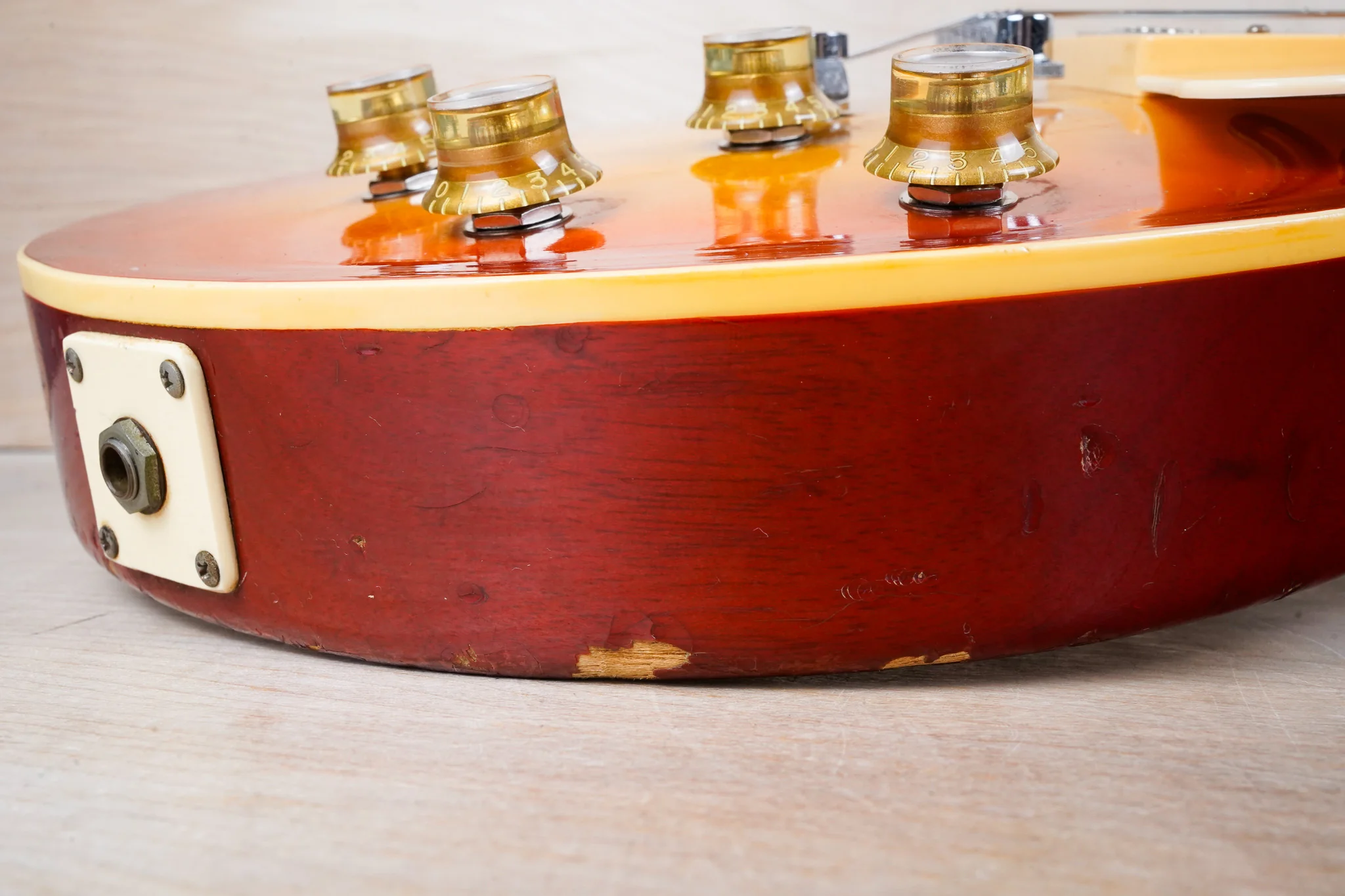 Tokai Reborn Old LS-50 MIJ 1980 Cherry Sunburst Vintage Japan w/ Bag - Image 6