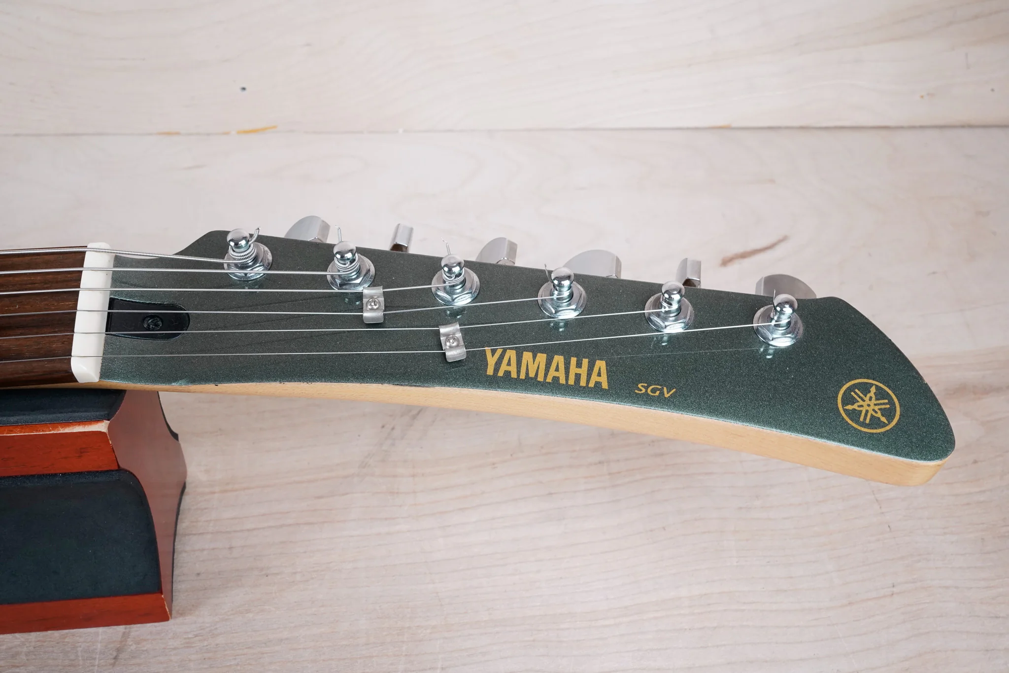 Yamaha Flying Samurai SGV-500S 2001 Mist Green Metallic Tune-O-Matic Hardtail Bridge w/ Bag - Image 3