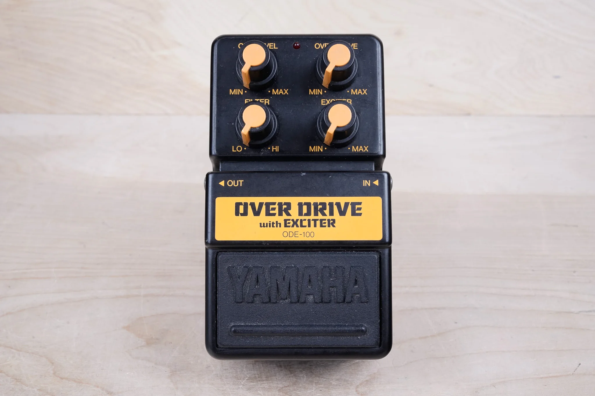 Yamaha ODE-100 Over Drive with Exciter Pedal Black 1980s Made In Japan - Image 6